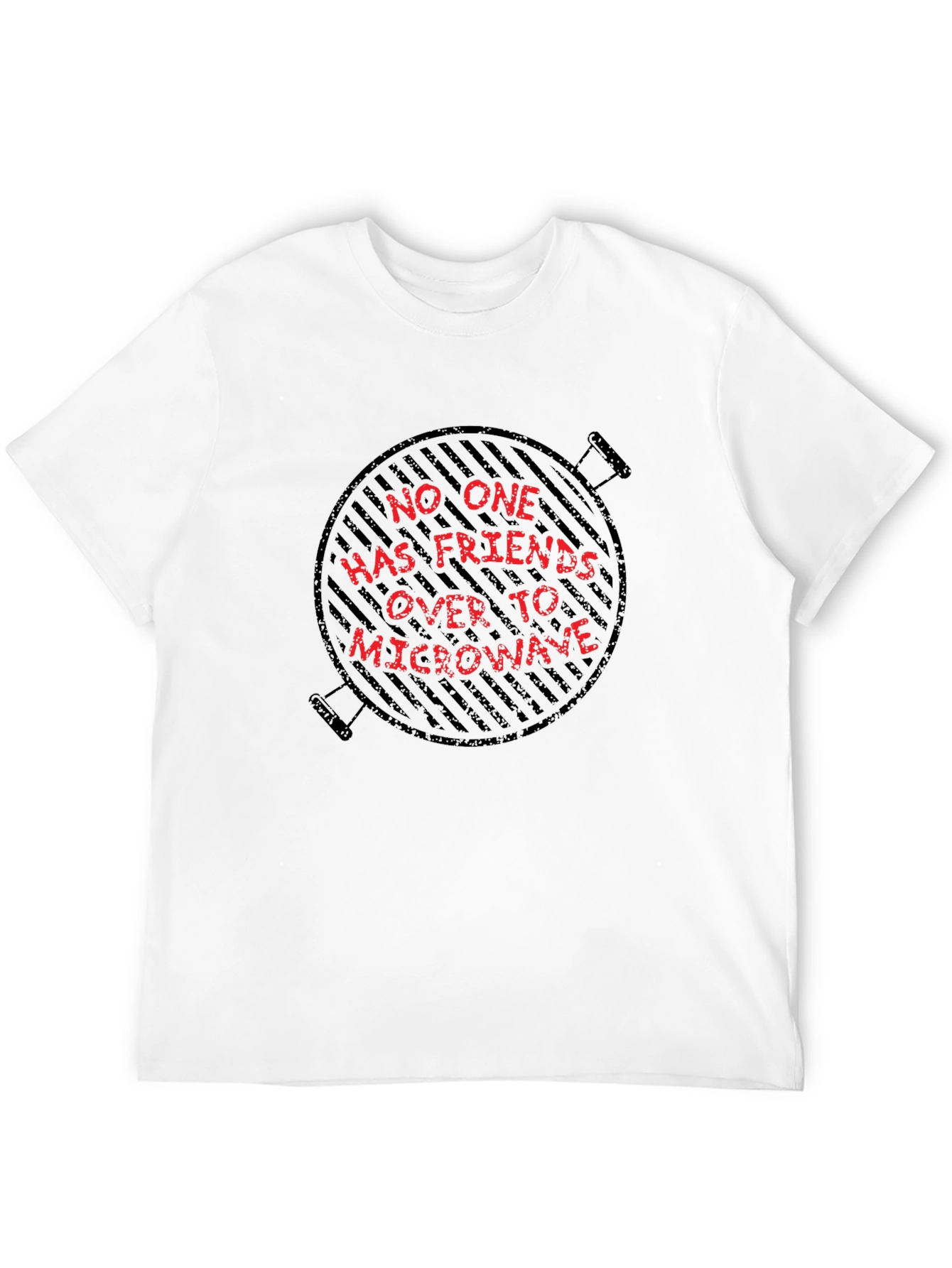 Black Grill Humor Graphic Tee - No Microwave Friends view 12