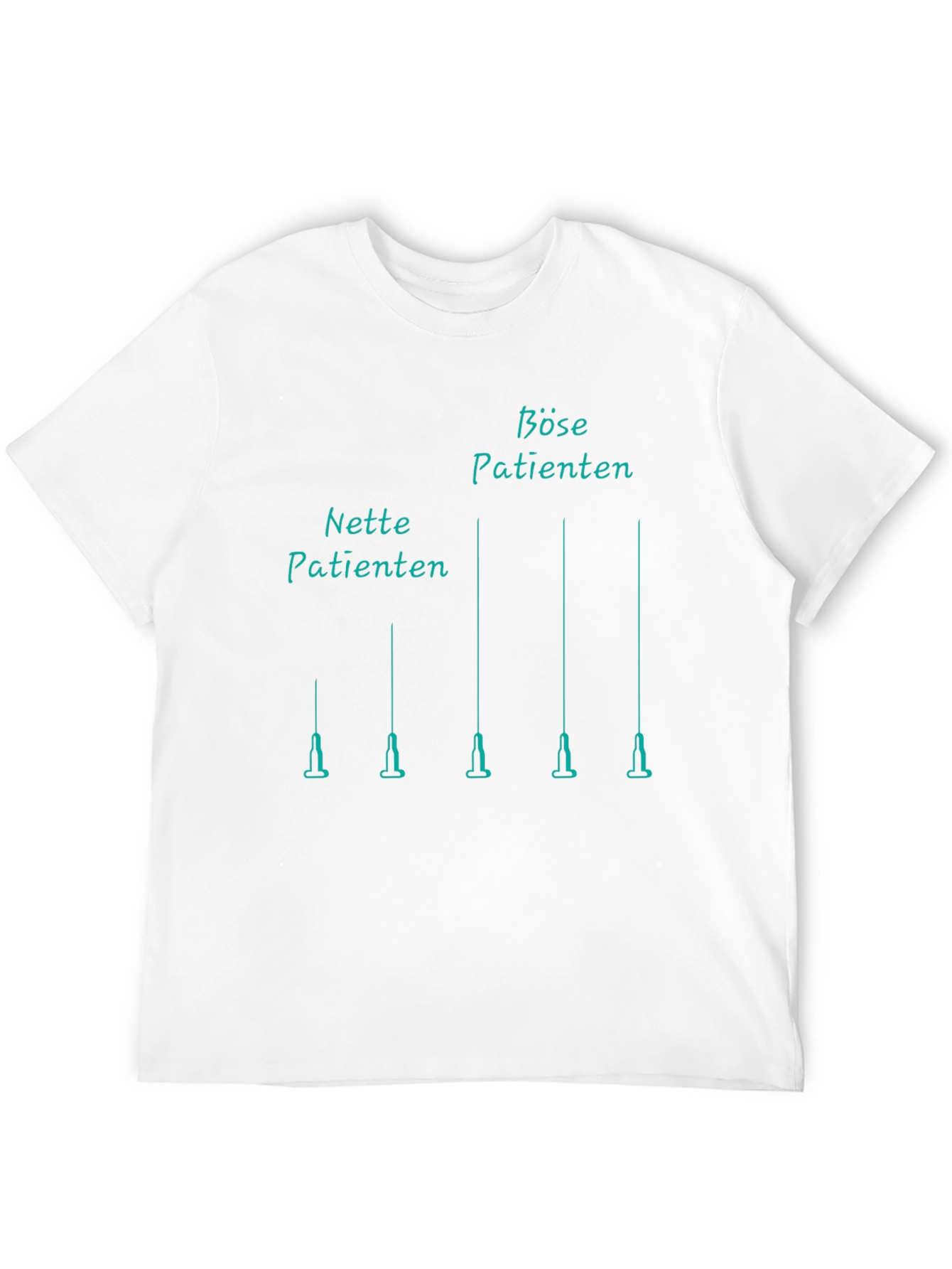 Black Novelty "Patients" Syringe T-Shirt view 12