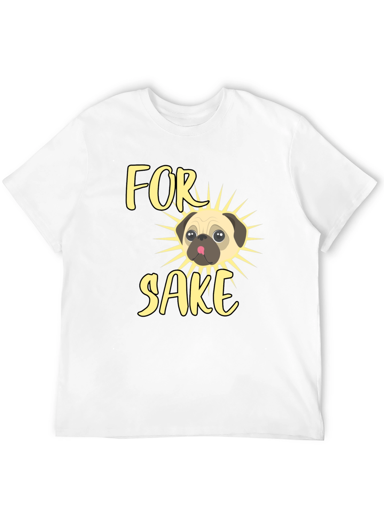 Black For Pug's Sake Men's Graphic Tee view 12