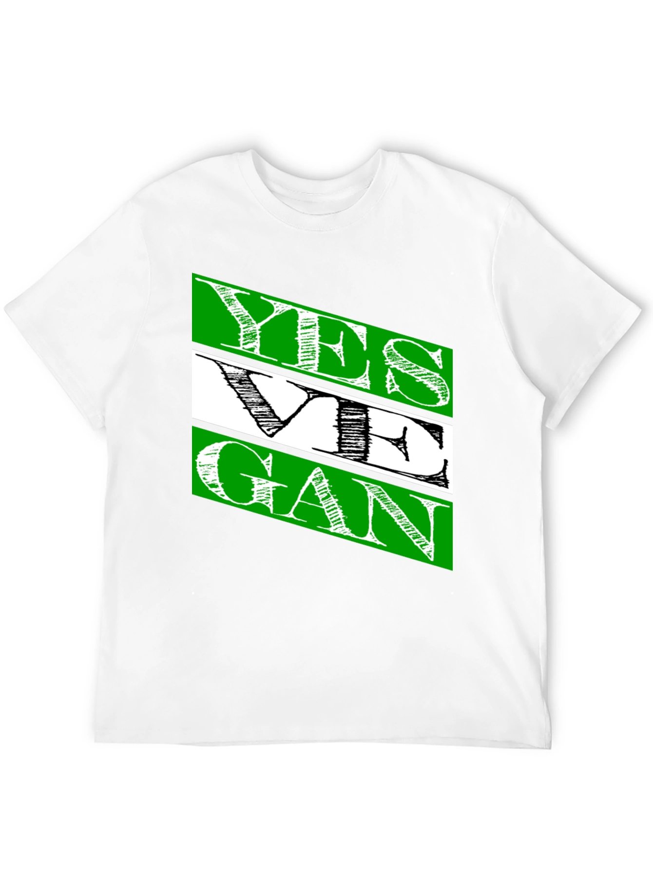 Black Yes We Gan T-Shirt | Men's Black Cotton Tee view 12