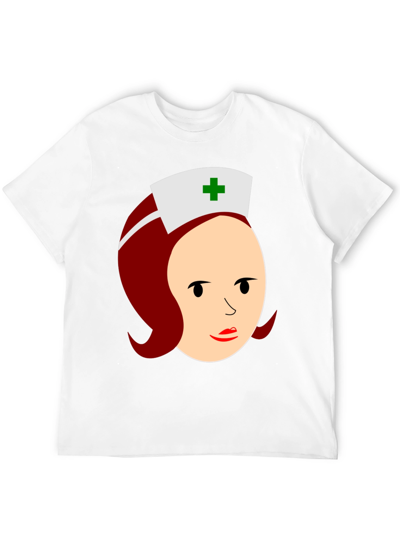 Black Cartoon Nurse Graphic T-Shirt view 12