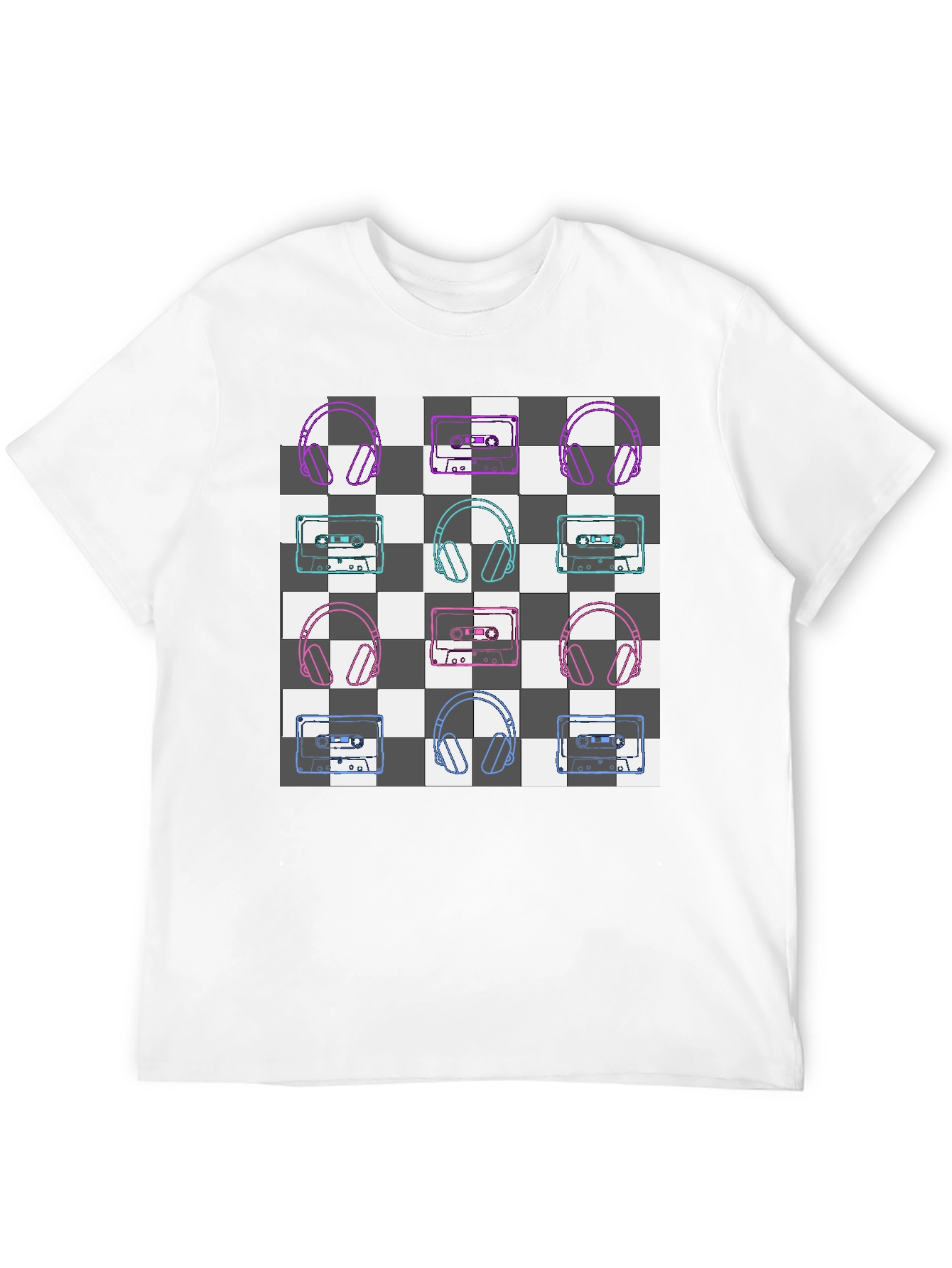 Black Retro Tunes Graphic Tee view 12