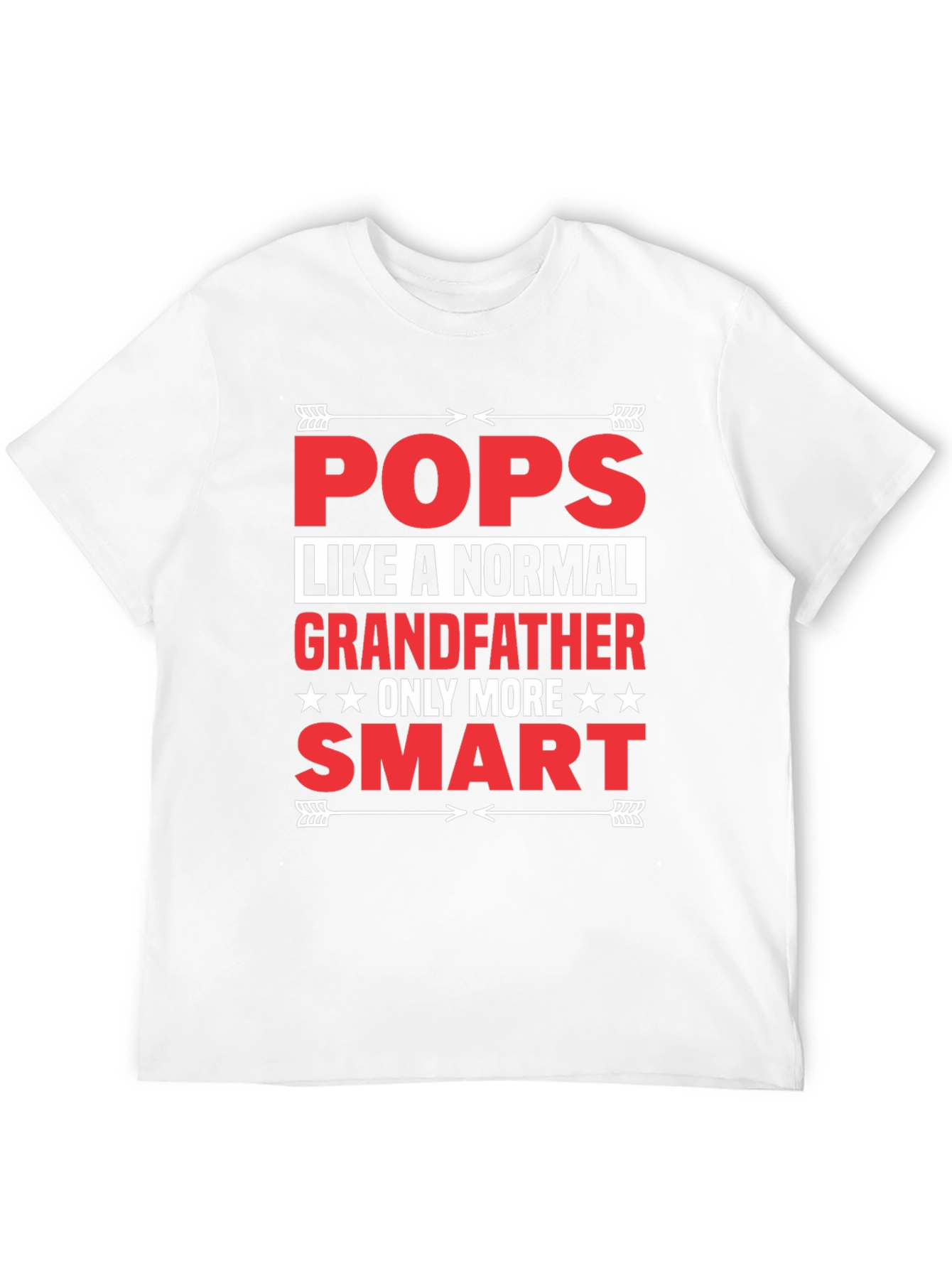 Black Funny Pops Grandfather T-Shirt view 12