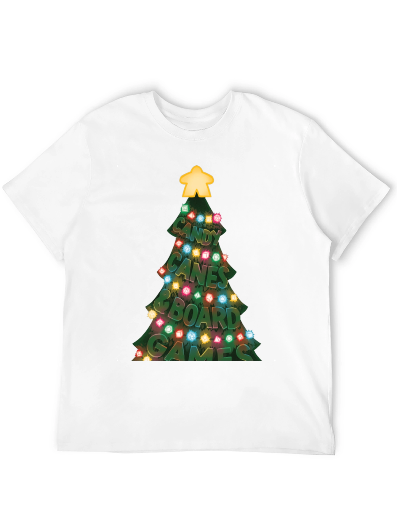 Black Festive Board Game Christmas T-Shirt view 12