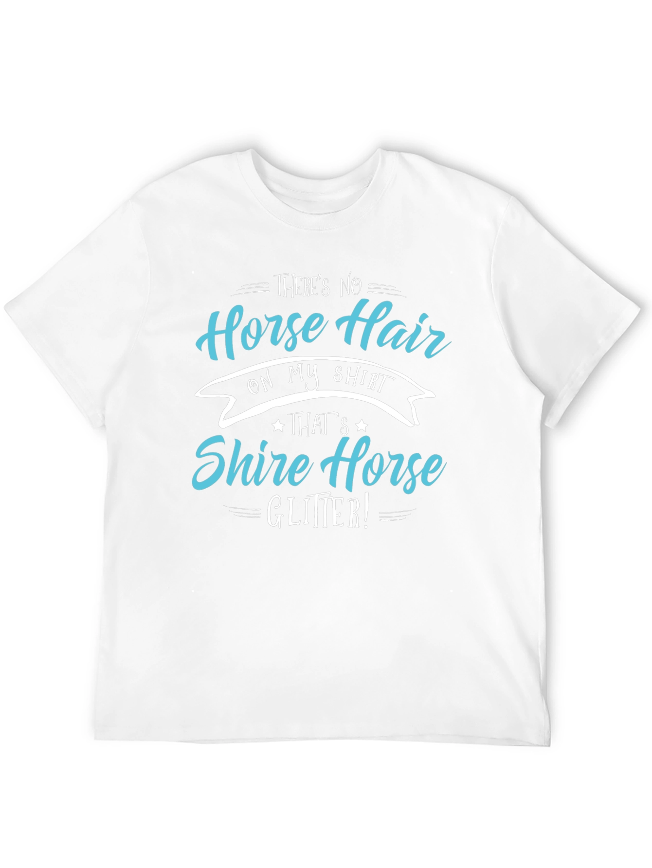 Black Funny Horse Lover T-Shirt - Shire Horse Glitter Tee view 12