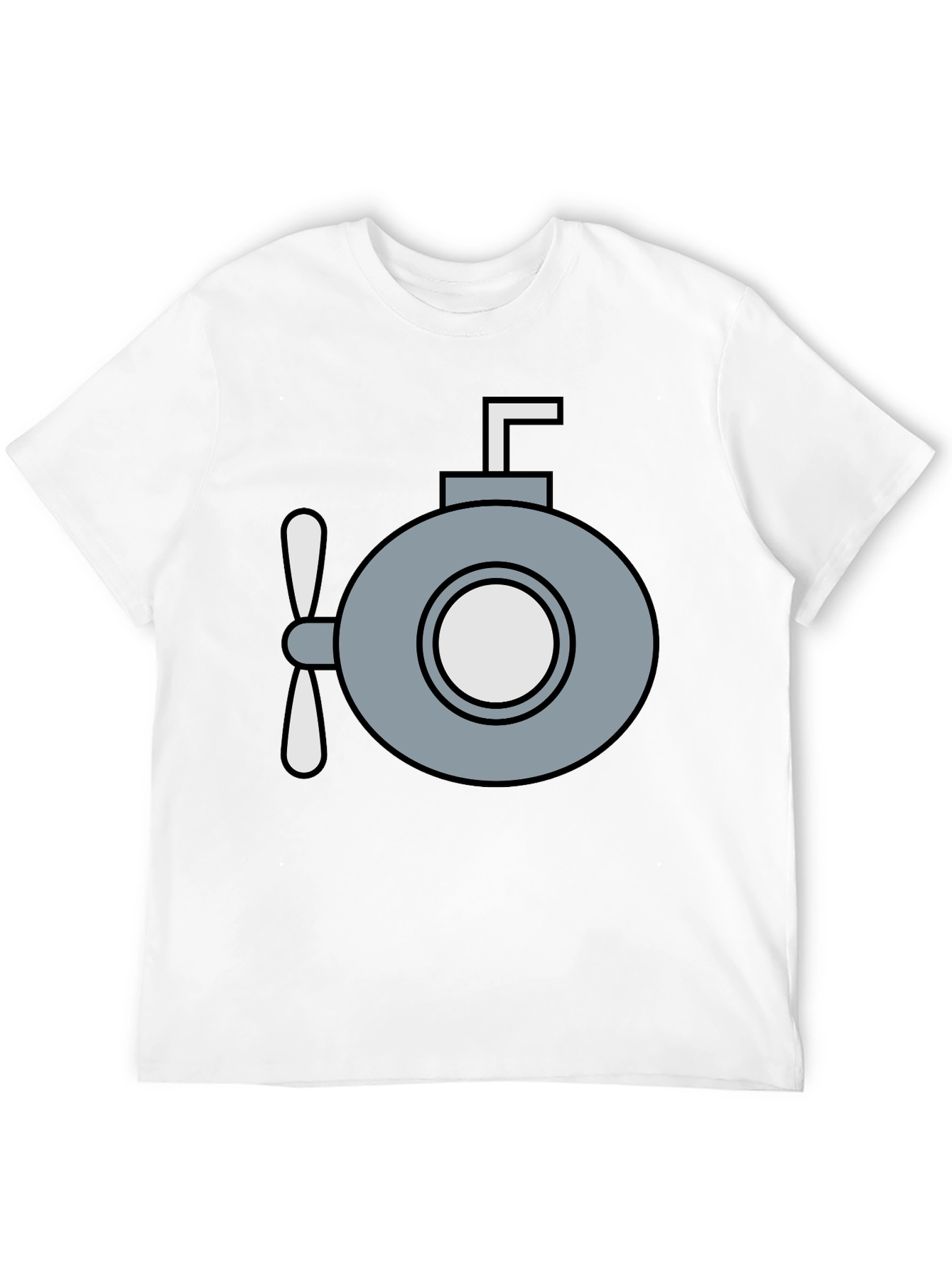 Black Submarine Graphic T-Shirt - Quirky Navy Style view 12