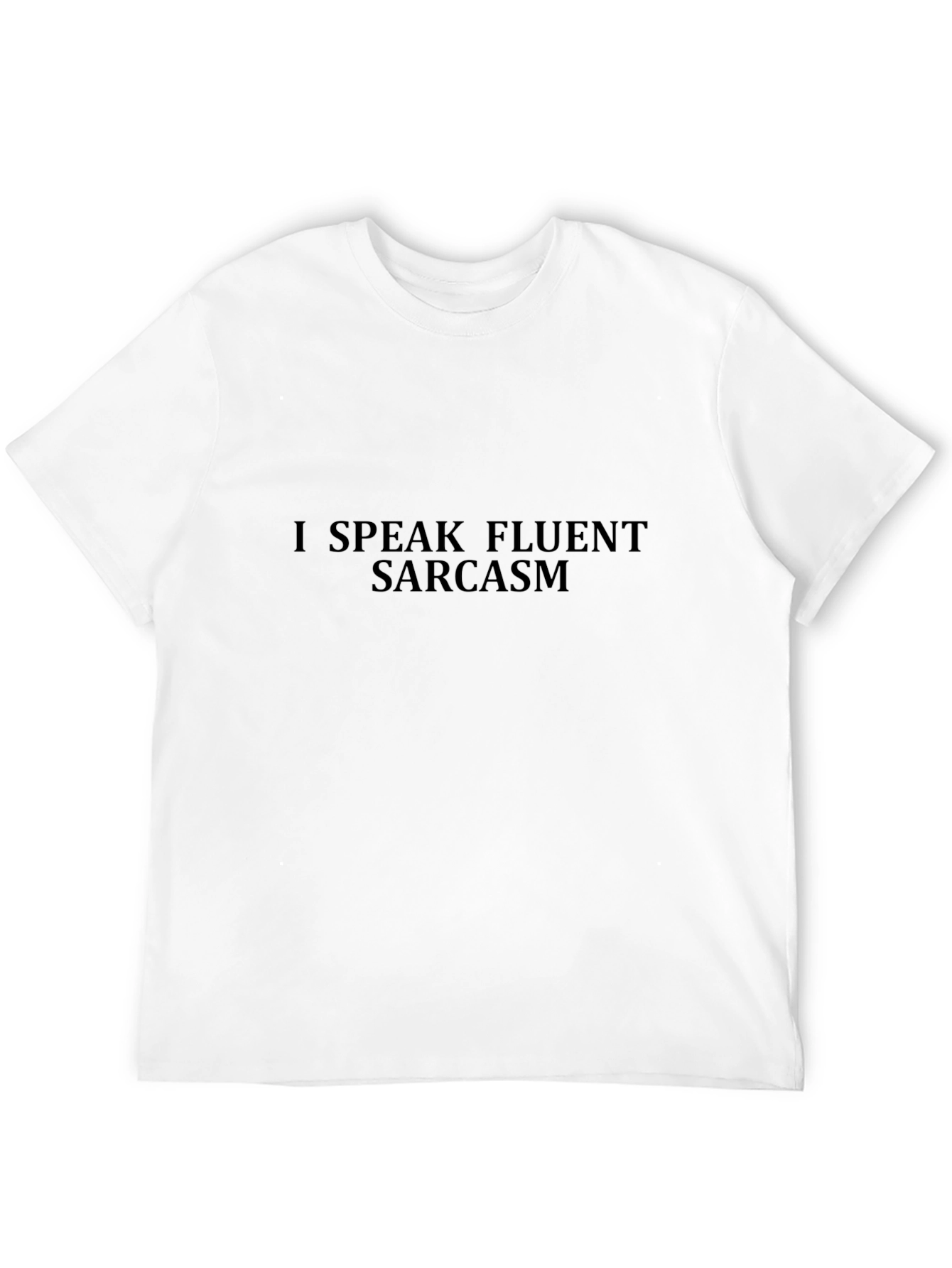 Black Fluent Sarcasm Black T-Shirt view 12