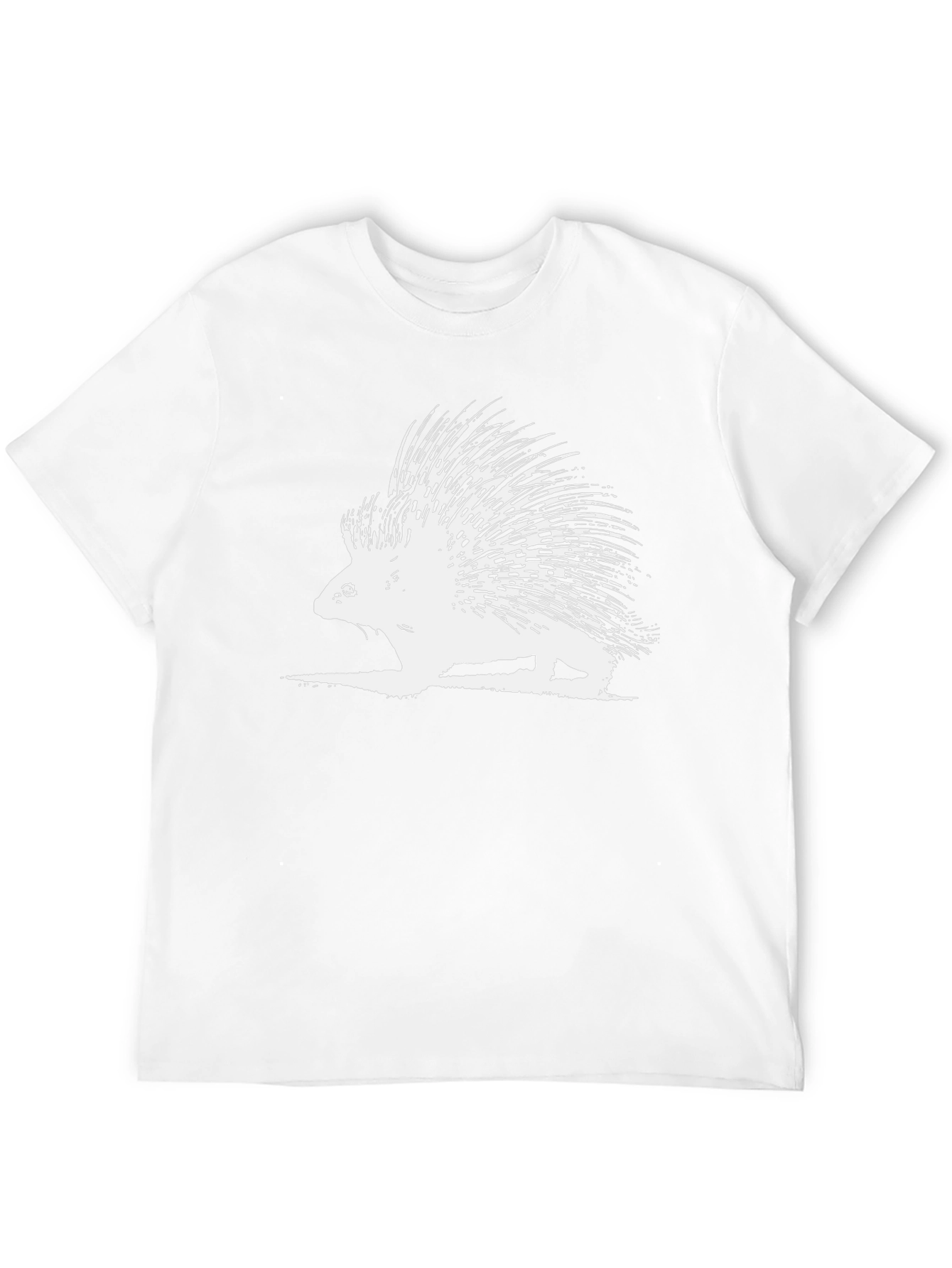 Black Porcupine Graphic Tee - Unisex Black T-Shirt view 12