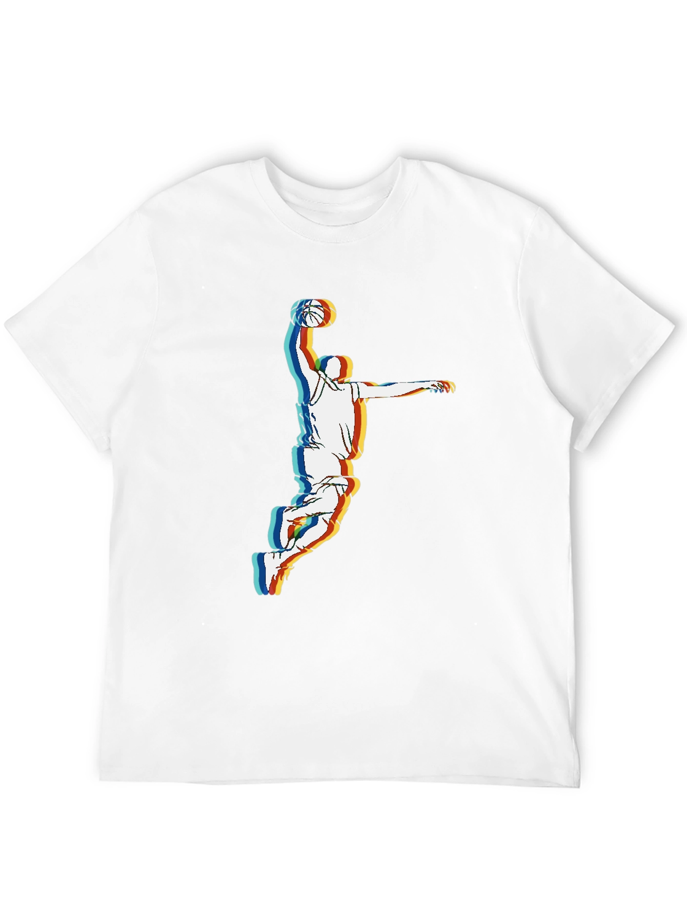 Retro Basketball Player Graphic Tee - Black - 12