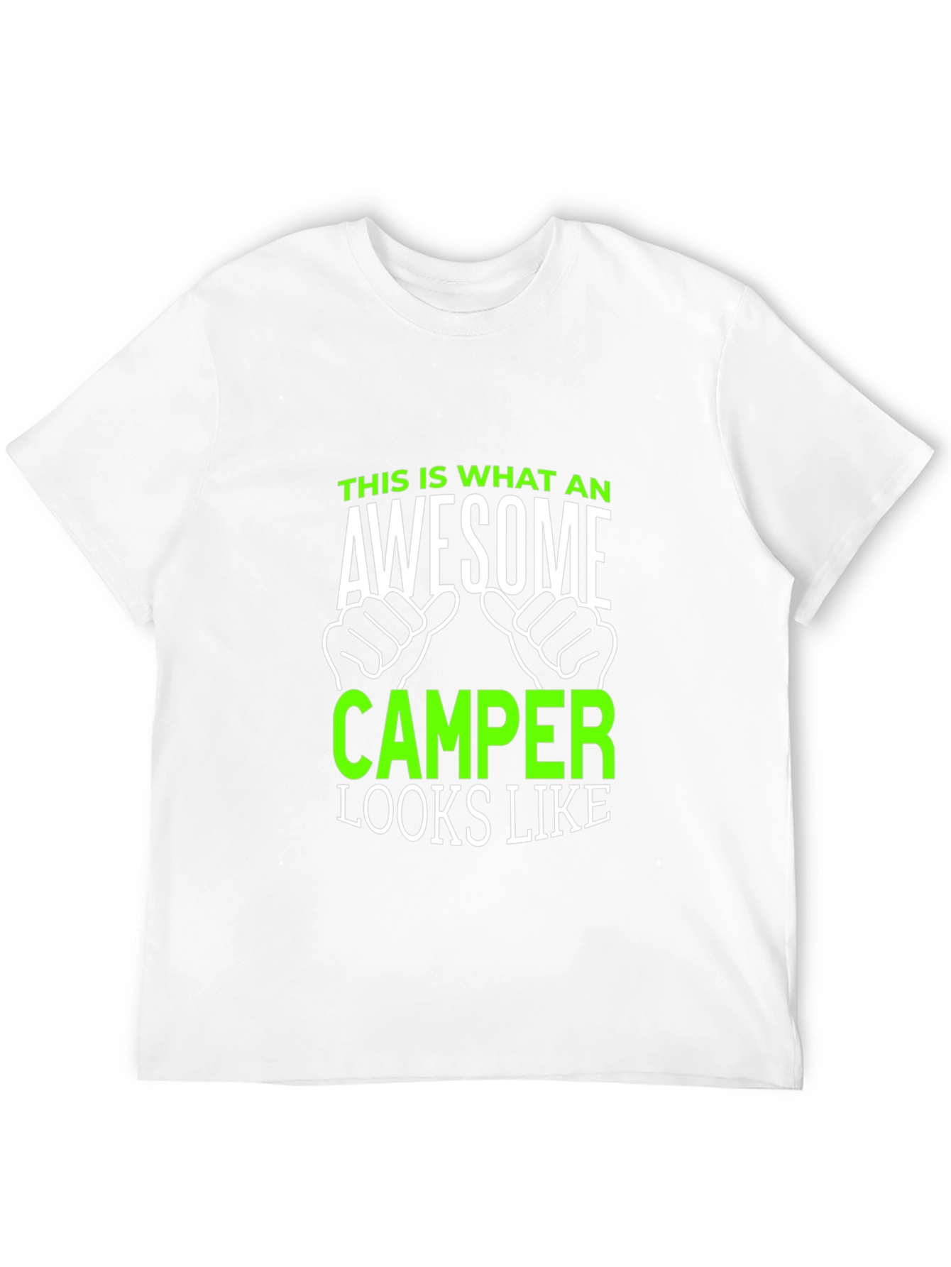 Black Awesome Camper T-Shirt - Gift for Camping Lovers view 12