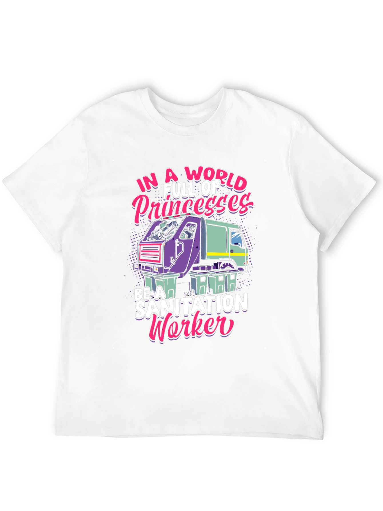 Black Sanitation Worker Graphic Tee - Funny & Unique view 12