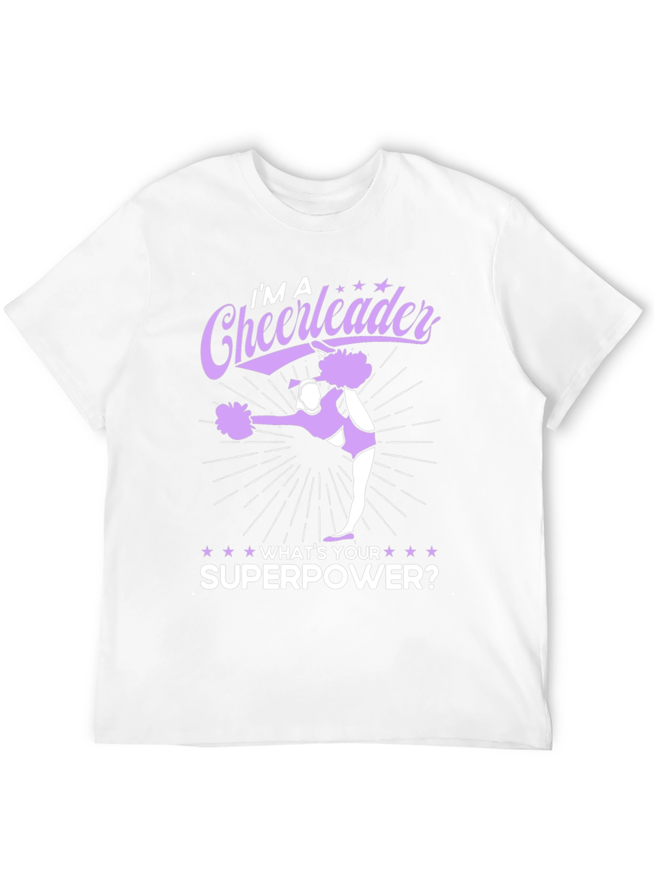 Black Cheerleader Superpower Black Graphic Tee view 12