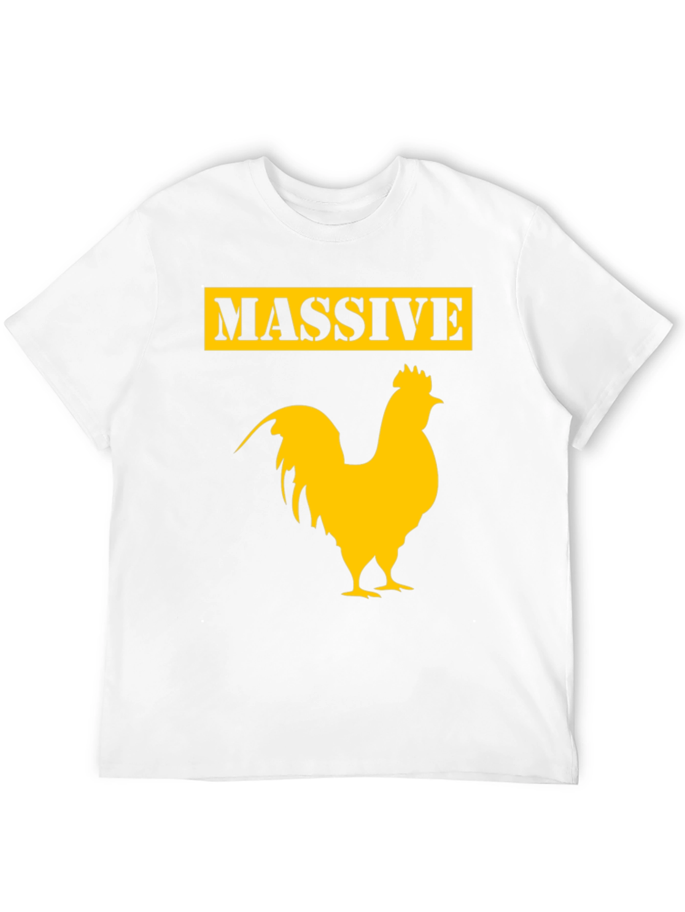 Black Massive Rooster Graphic Tee - Funny Chicken T-Shirt view 12