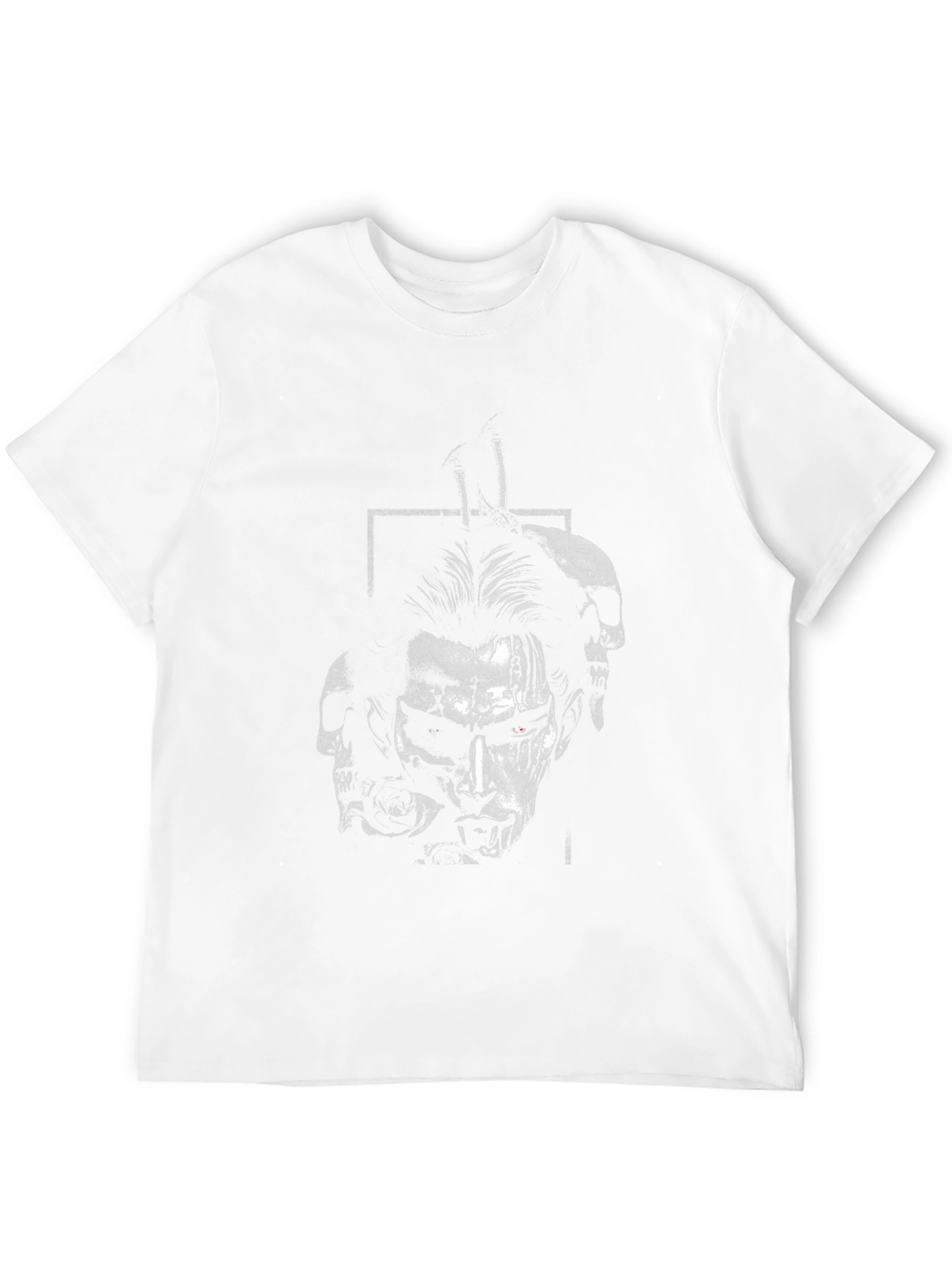 Black Gothic Skull Graphic Tee - Black view 12