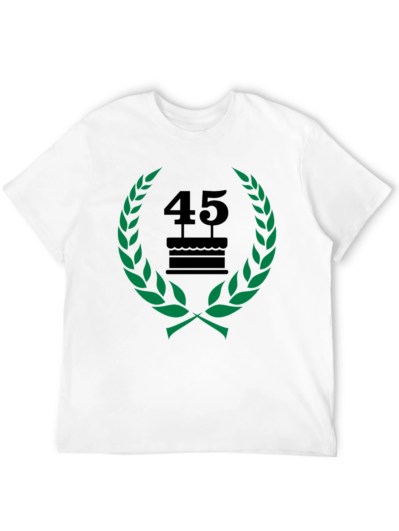 Black 45th Birthday Celebration T-Shirt - Black view 12