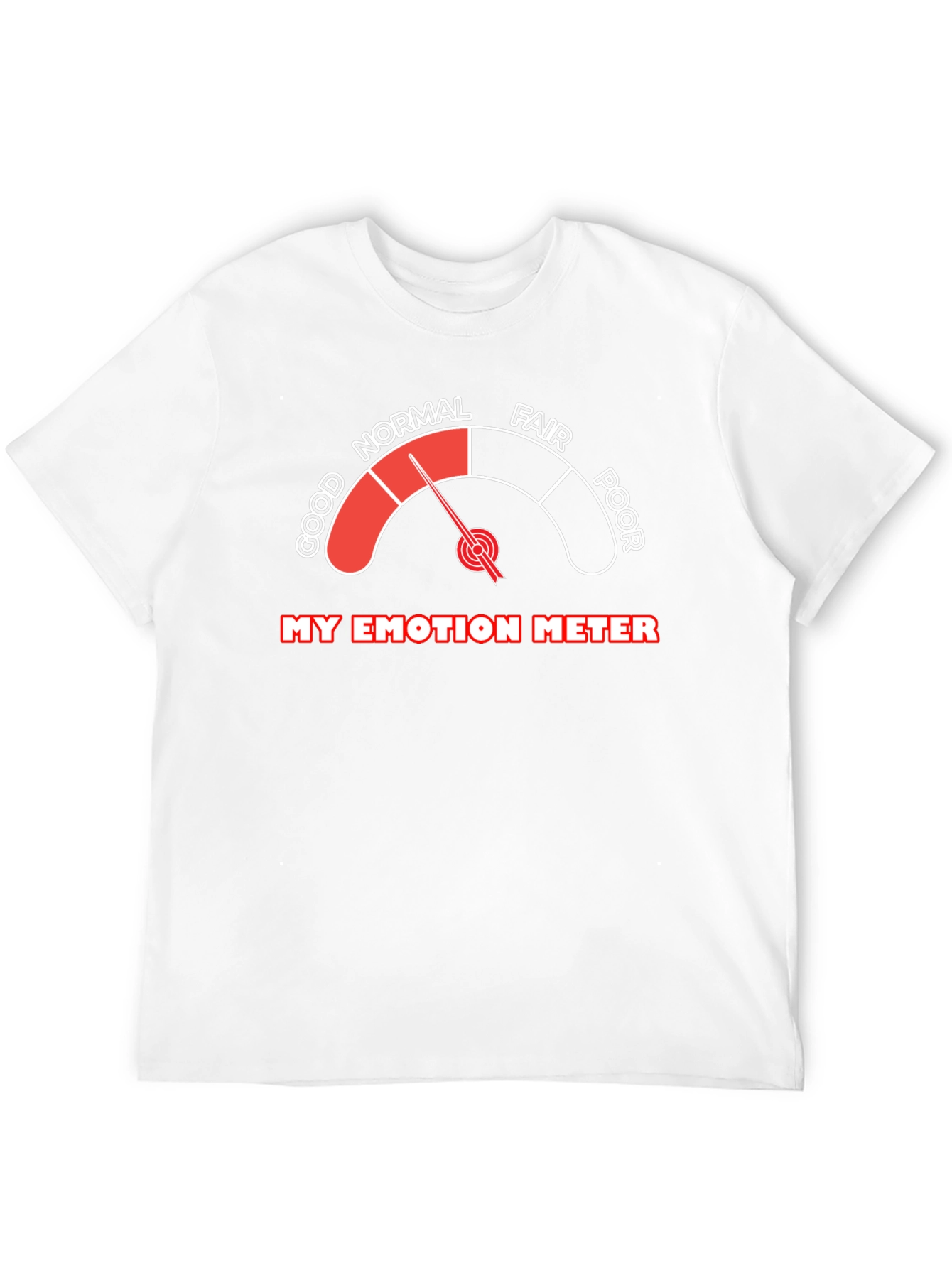 Black Emotion Meter Graphic T-Shirt: Good Mood Indicator view 12