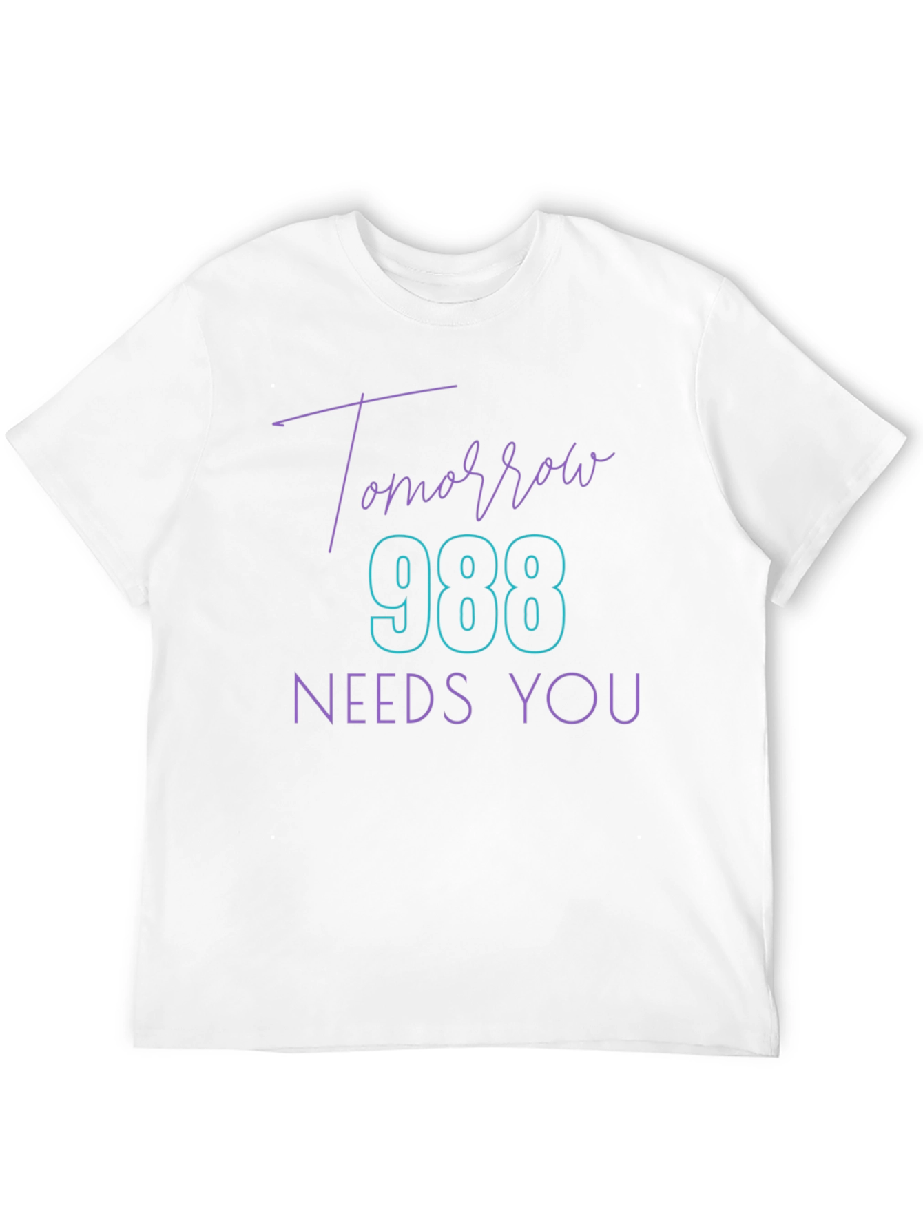 Black Tomorrow 988 Needs You Graphic Tee view 12