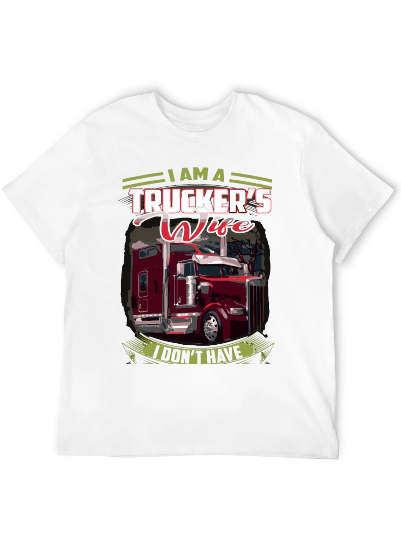 Black Trucker's Wife Graphic T-Shirt view 12