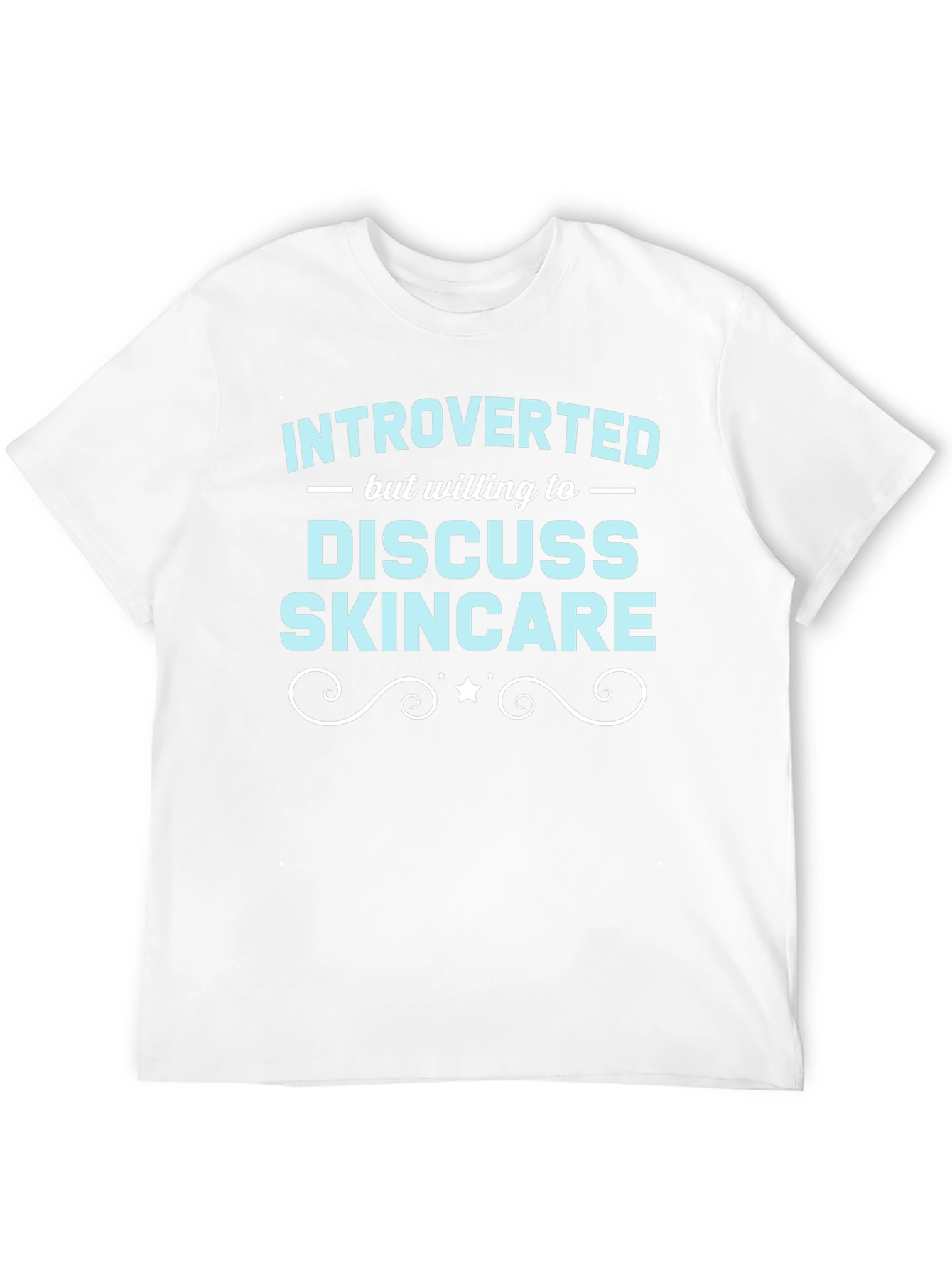 Black Introverted Skincare T-Shirt Funny view 12