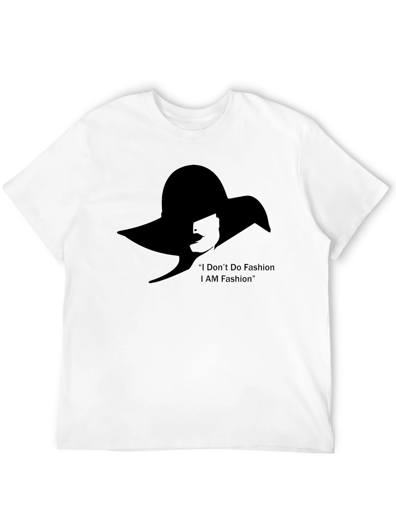 Black I AM Fashion T-Shirt - Stylish Silhouette Tee view 12