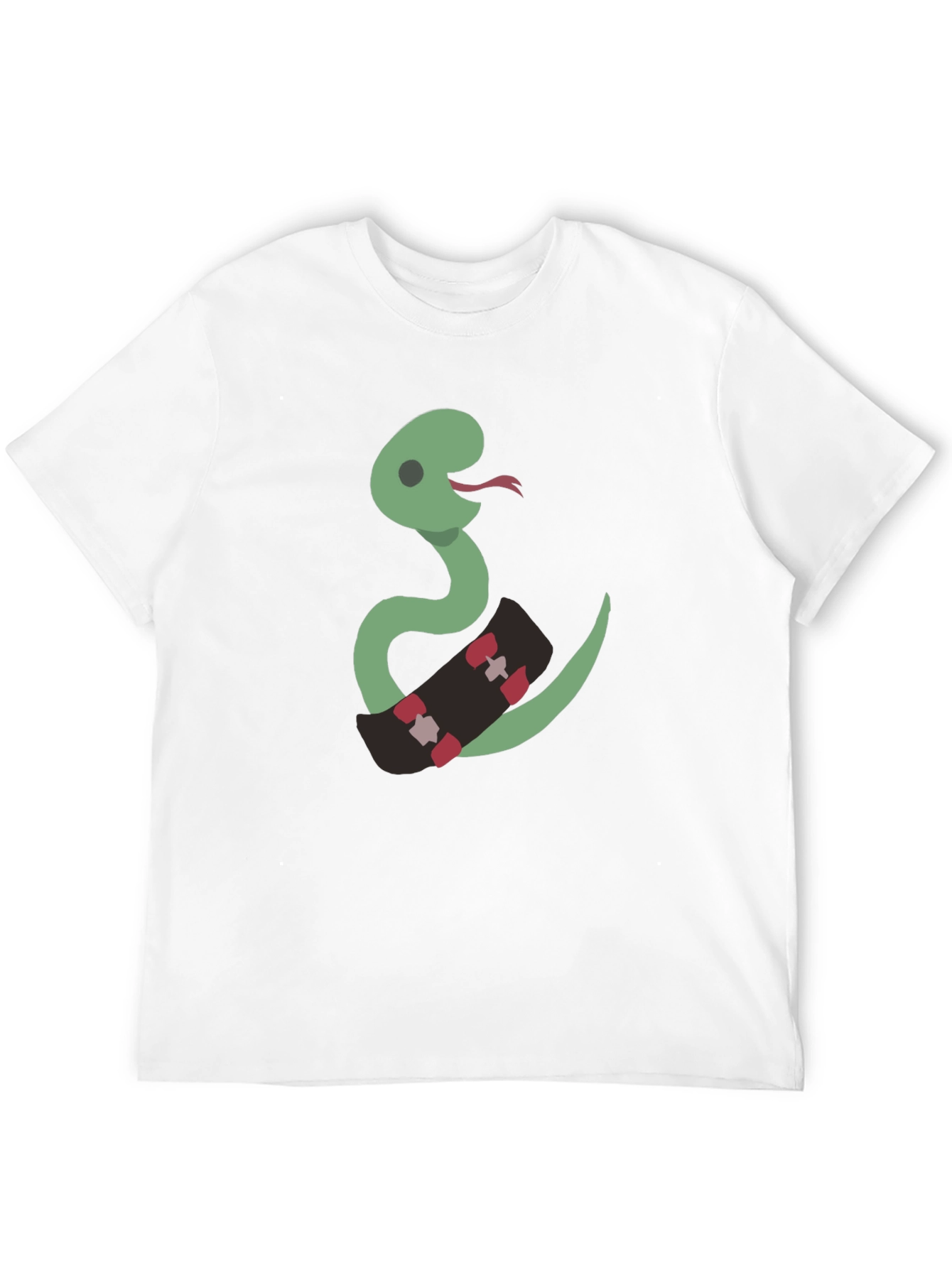 Black Snake on Skateboard Graphic Tee view 12