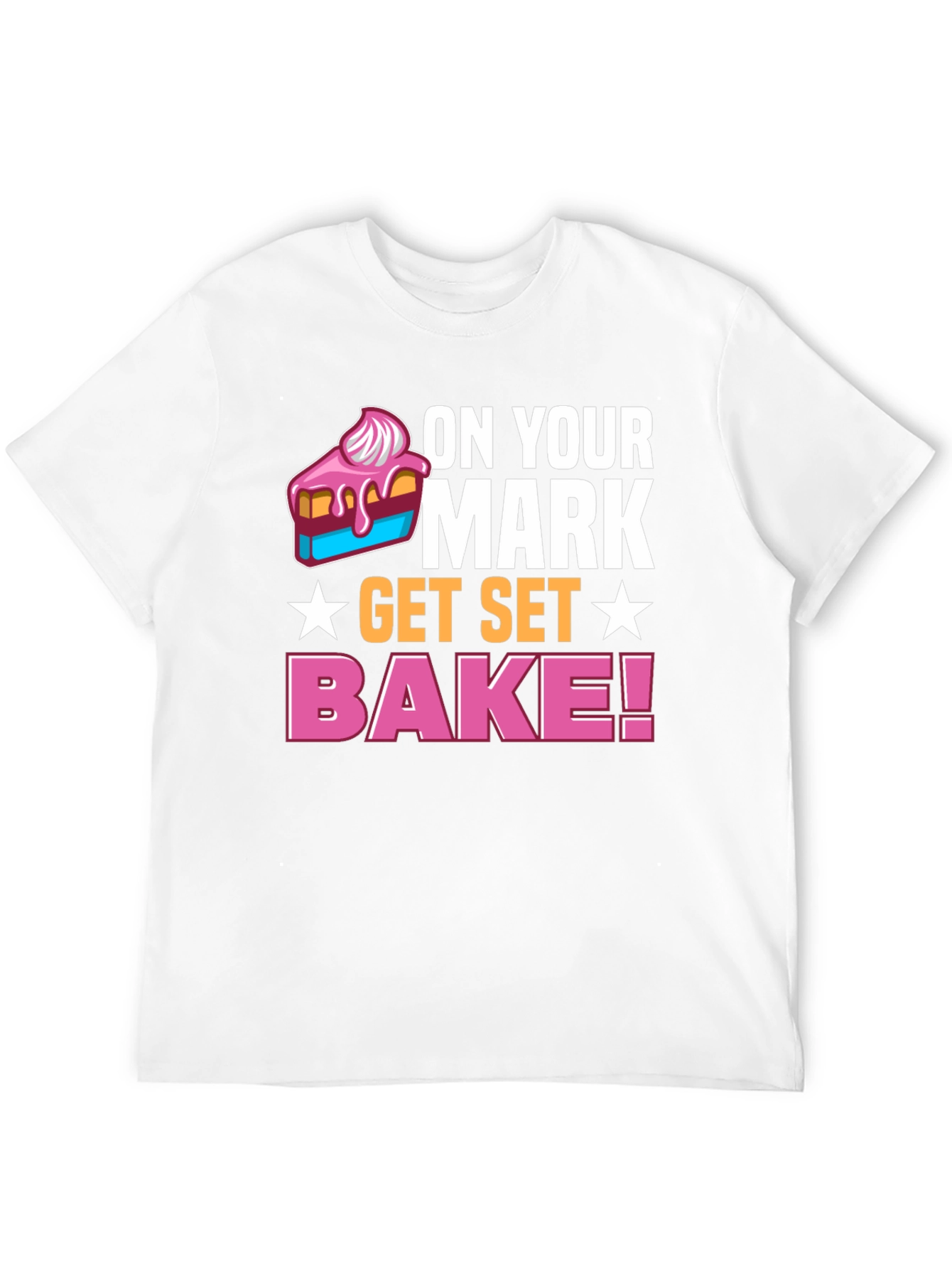 Black On Your Mark Get Set Bake! T-Shirt view 12