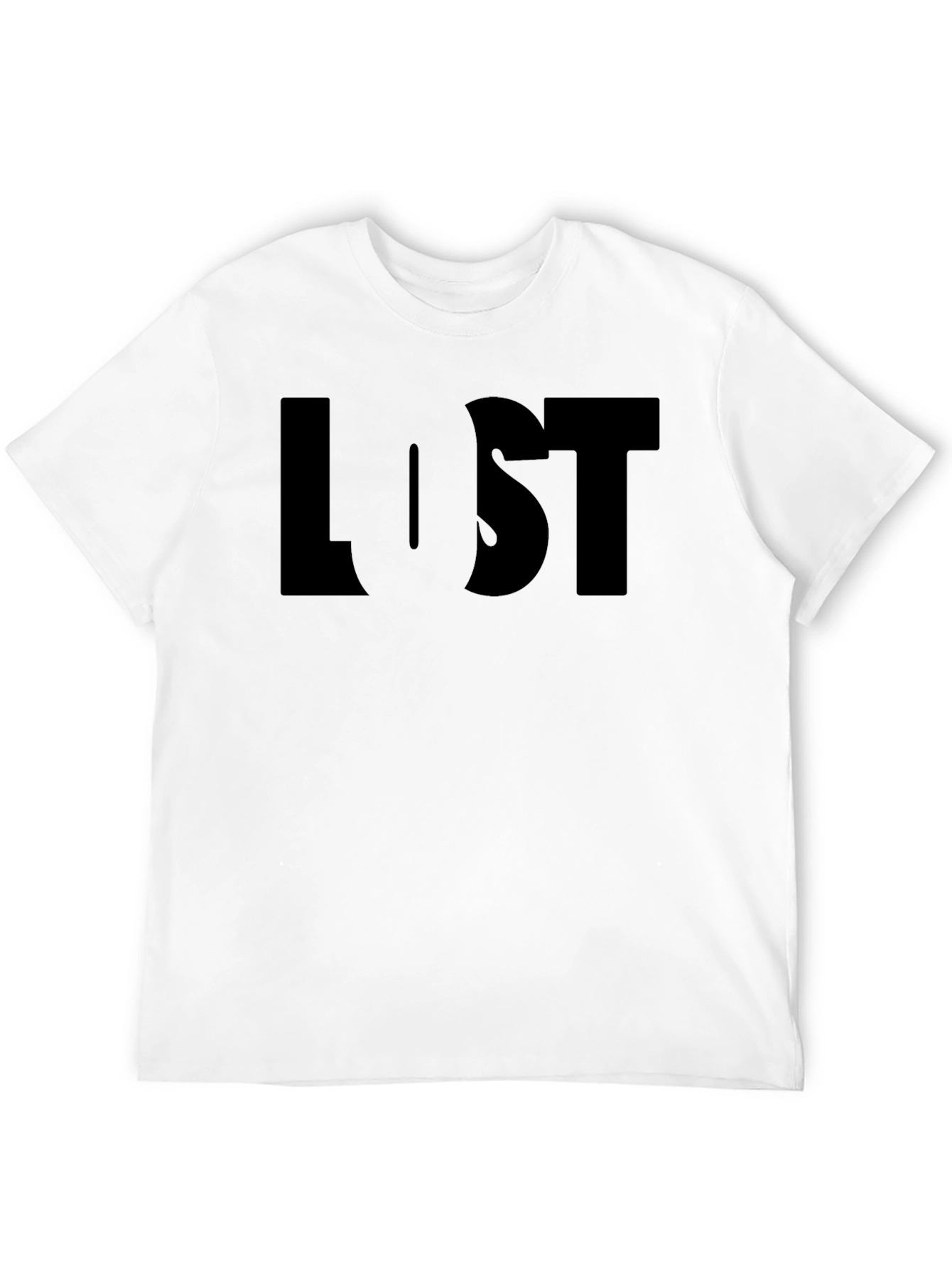 Black Lost Graphic Tee - Mens Black Short Sleeve Shirt view 12