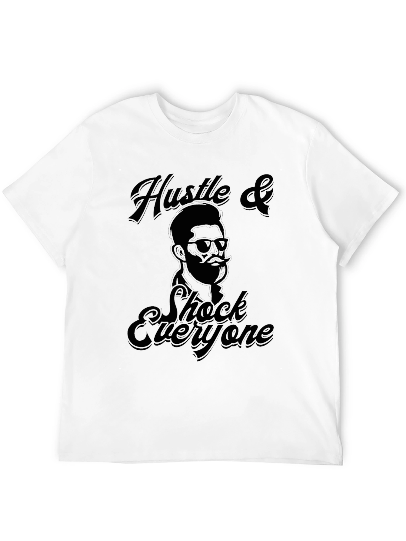 Black Hustle & Shock Graphic Tee - Black view 12
