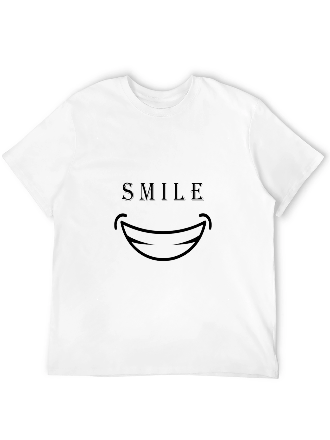 Black Smile Graphic Black T-Shirt view 12