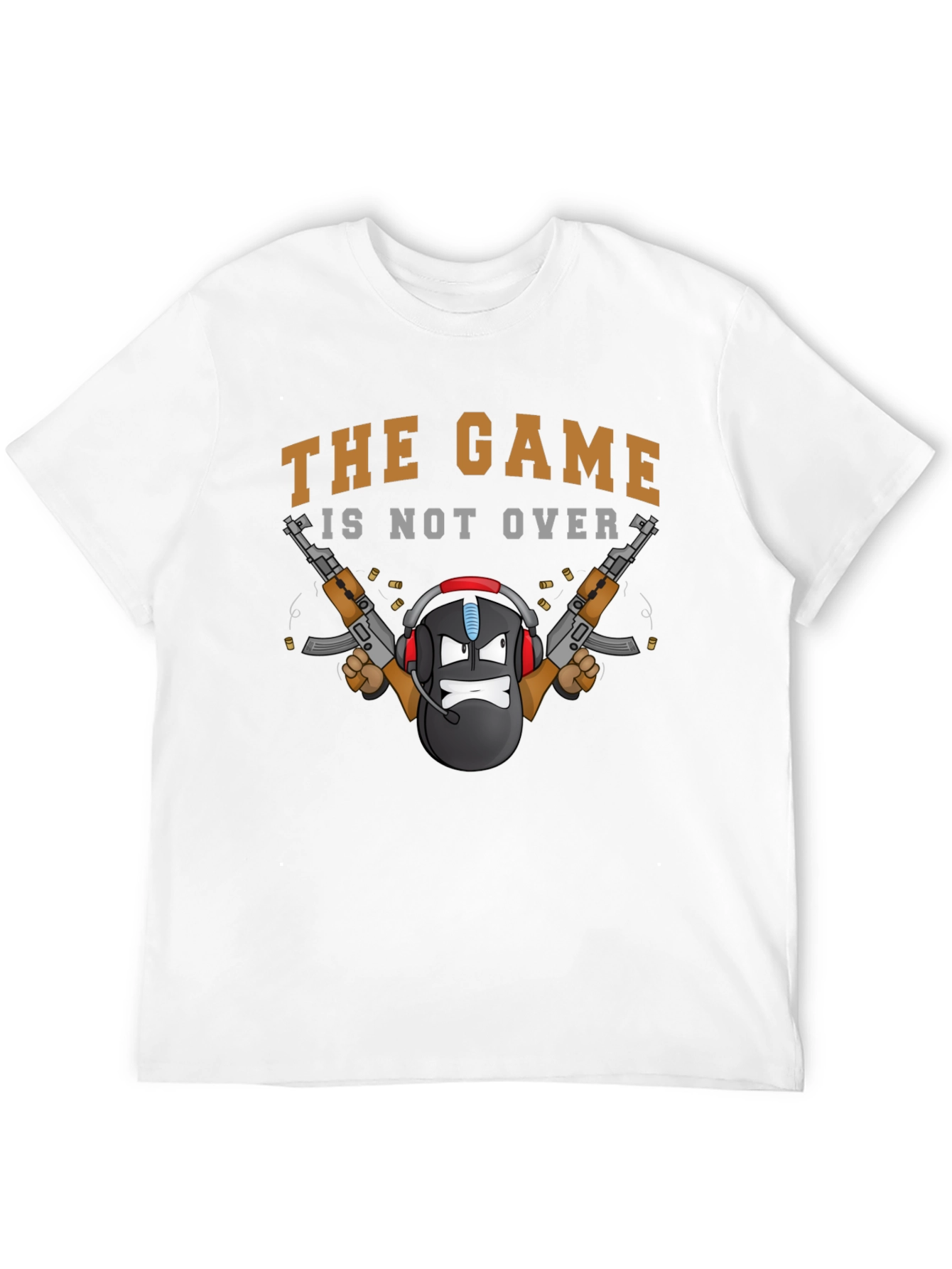 Black The Game Is Not Over T-Shirt view 12