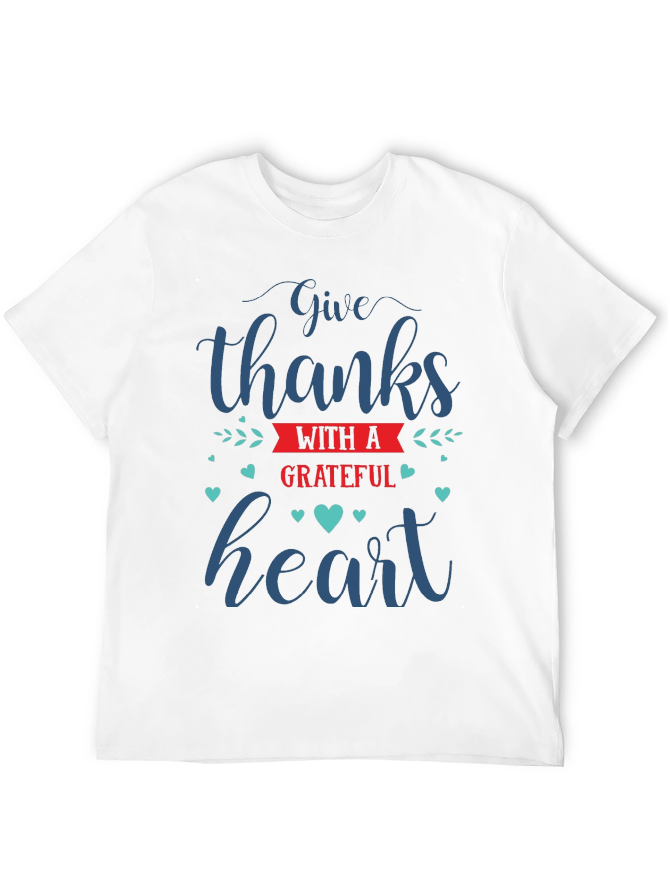 Black Give Thanks Grateful Heart T-Shirt view 12