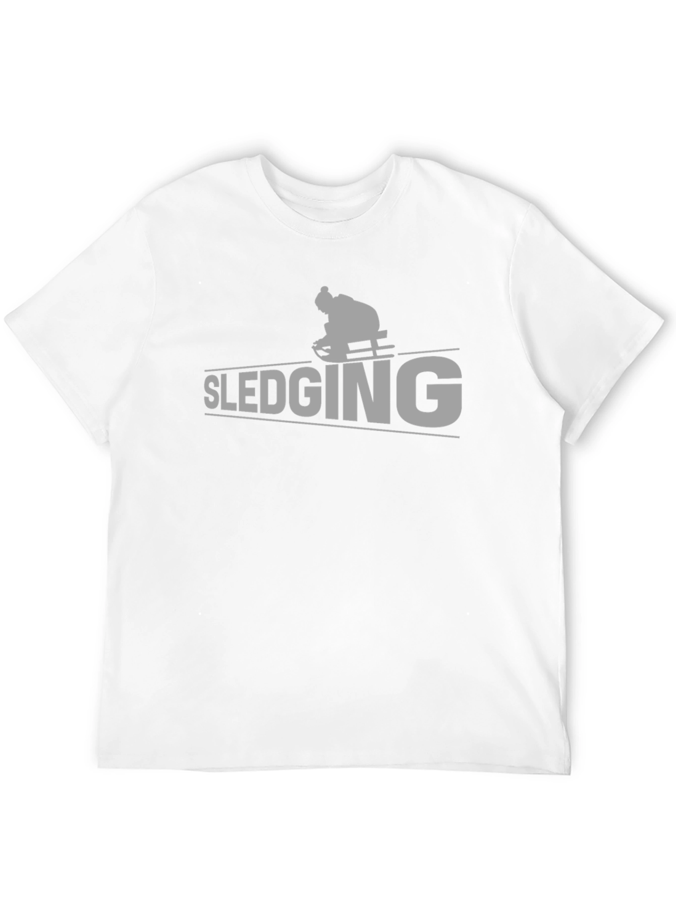 Black Sledging Graphic Tee - Winter Sport Shirt view 12