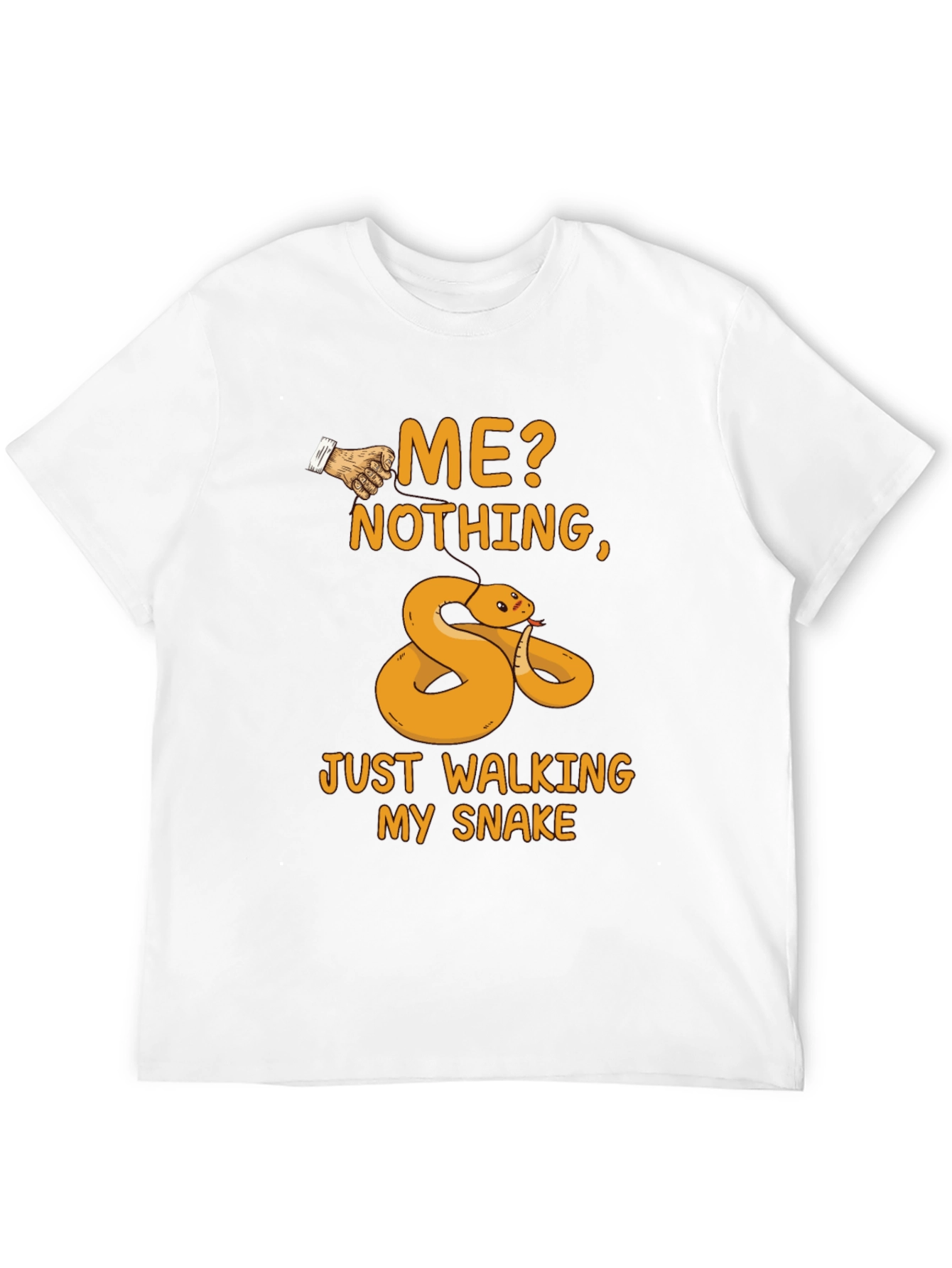Black Walking My Snake Graphic Tee view 12