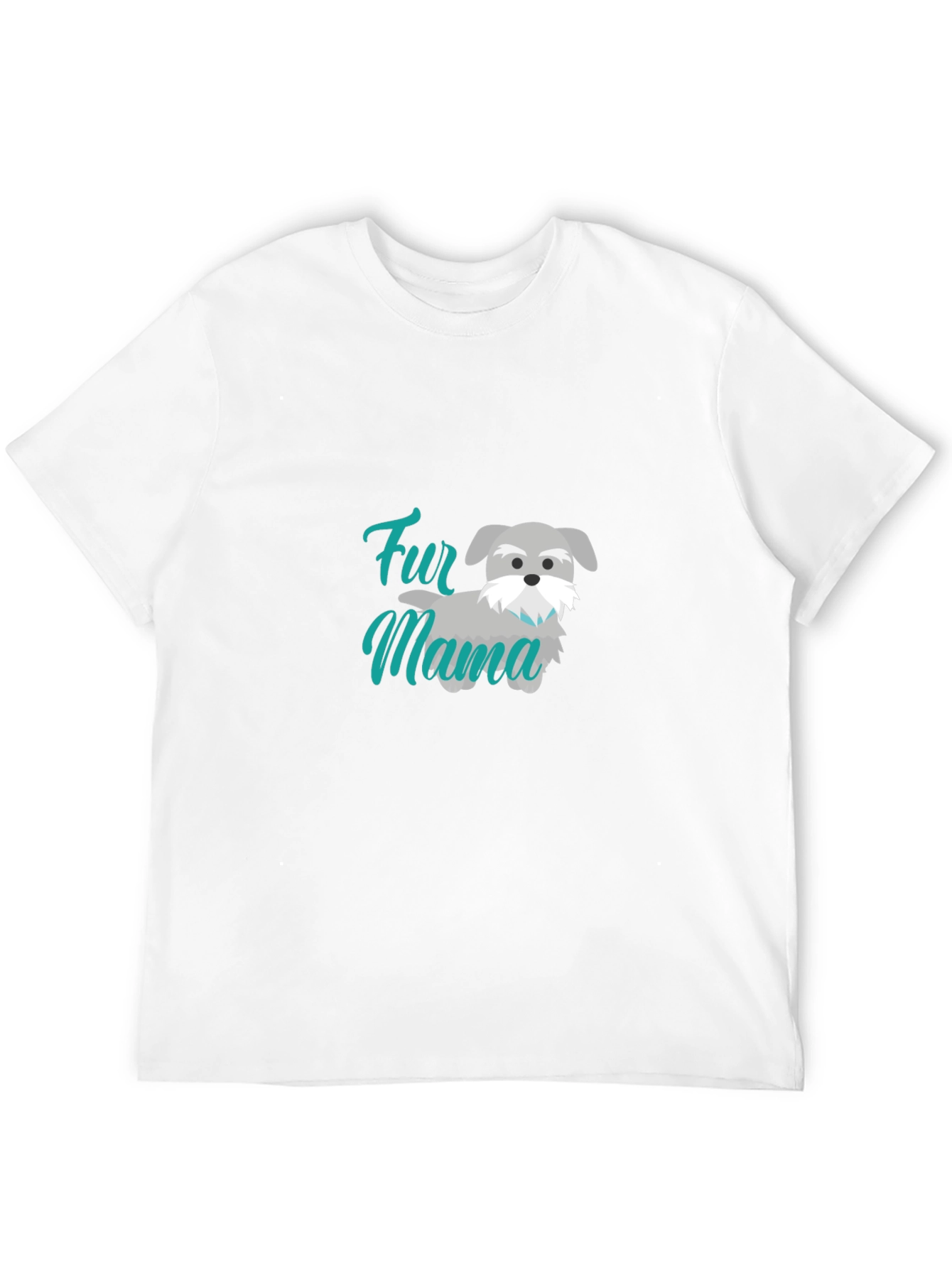 Black Fur Mama Dog Lover T-Shirt view 12