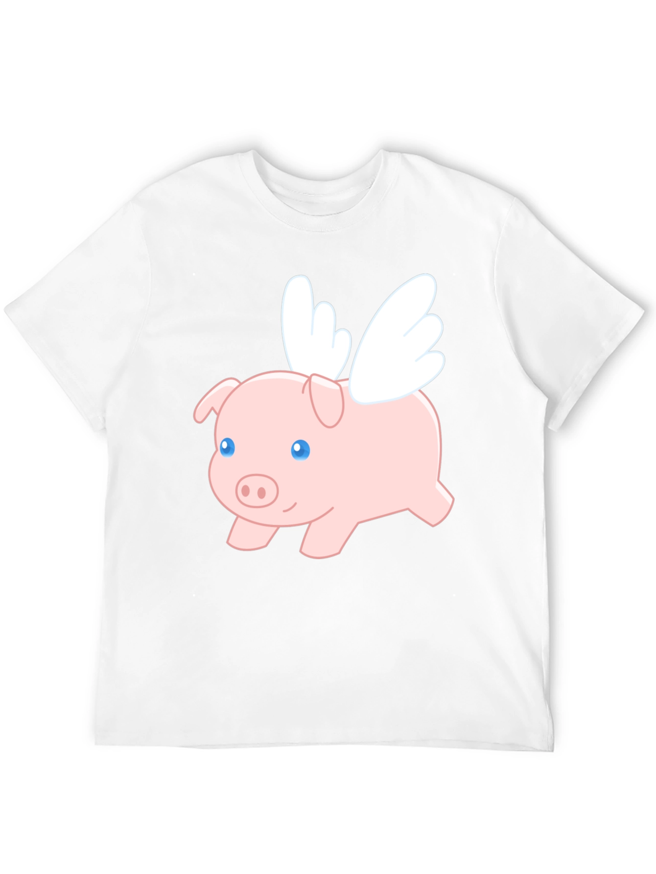 Black Flying Pig Graphic T-Shirt view 12