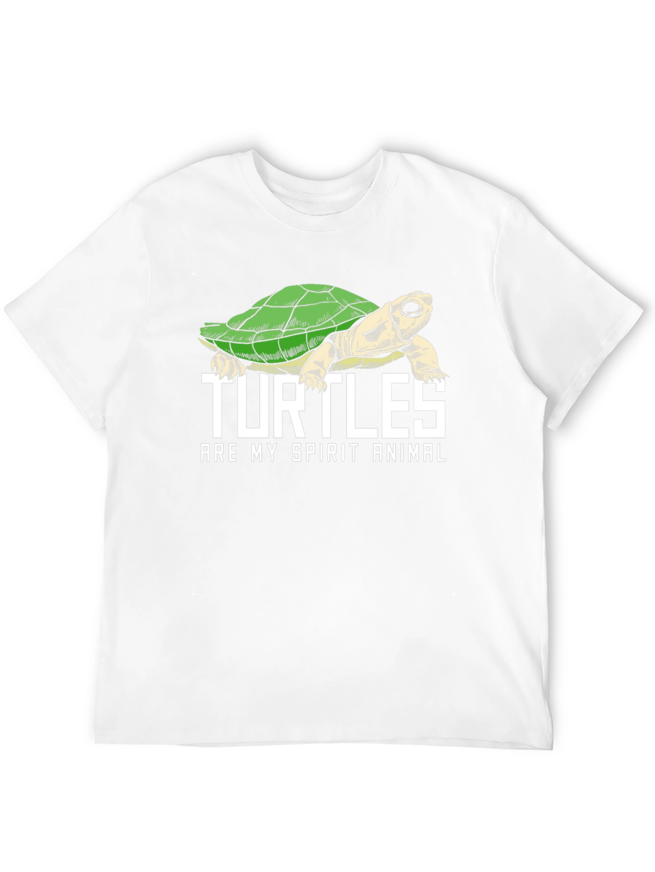 Black Turtle Spirit Animal Graphic Tee - Black Cotton Blend view 12