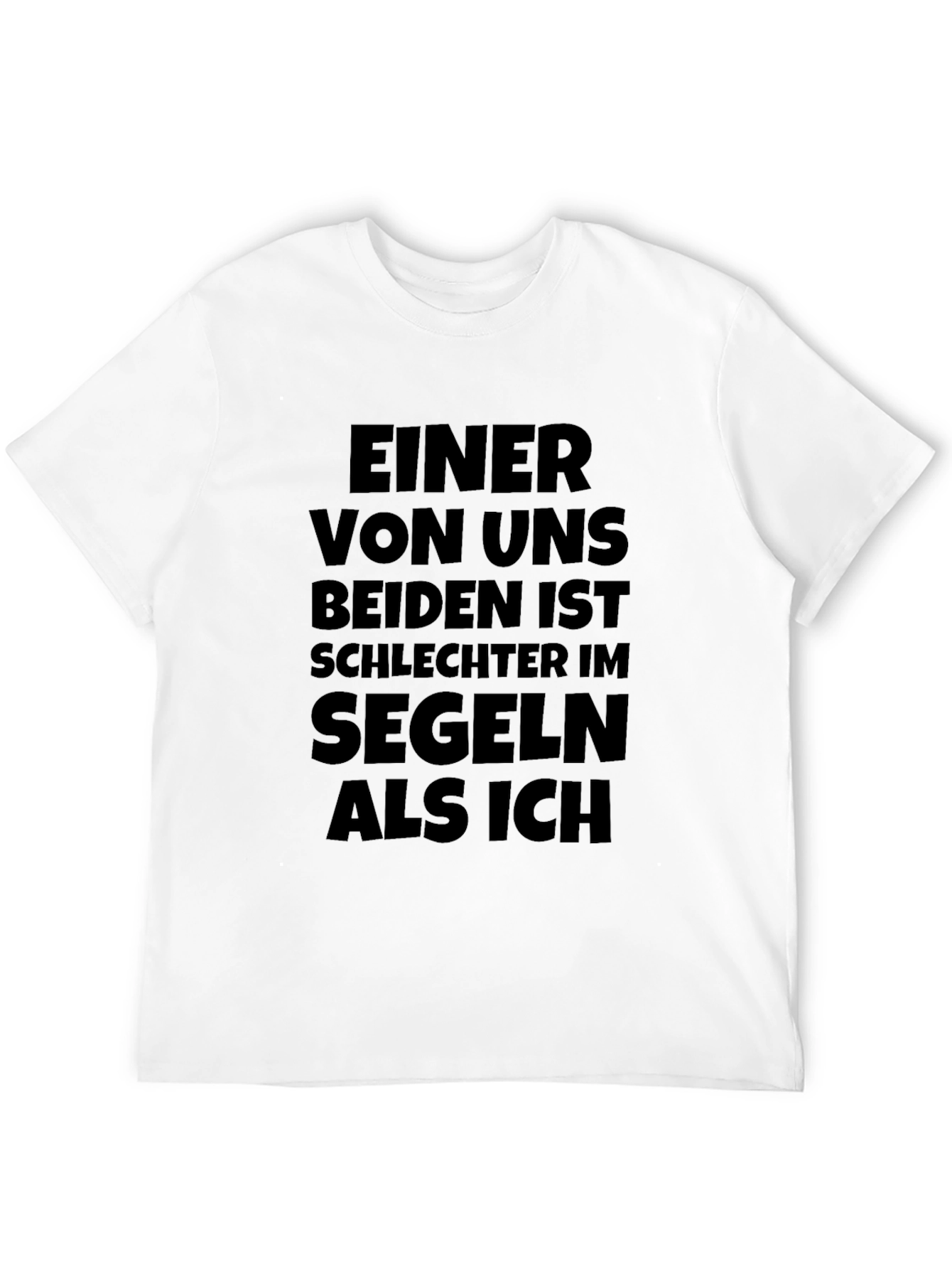 Black Funny German Sailing T-Shirt - Einer Von Uns view 12