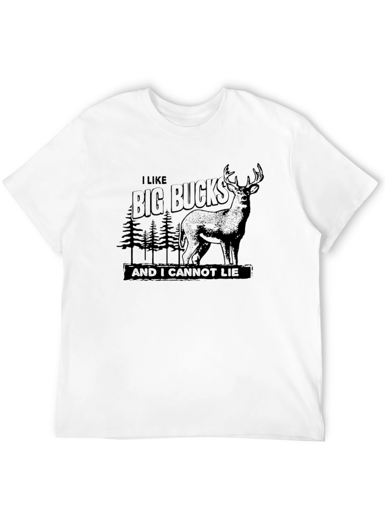 Black I Like Big Bucks T-Shirt - Hunting Season Apparel view 12