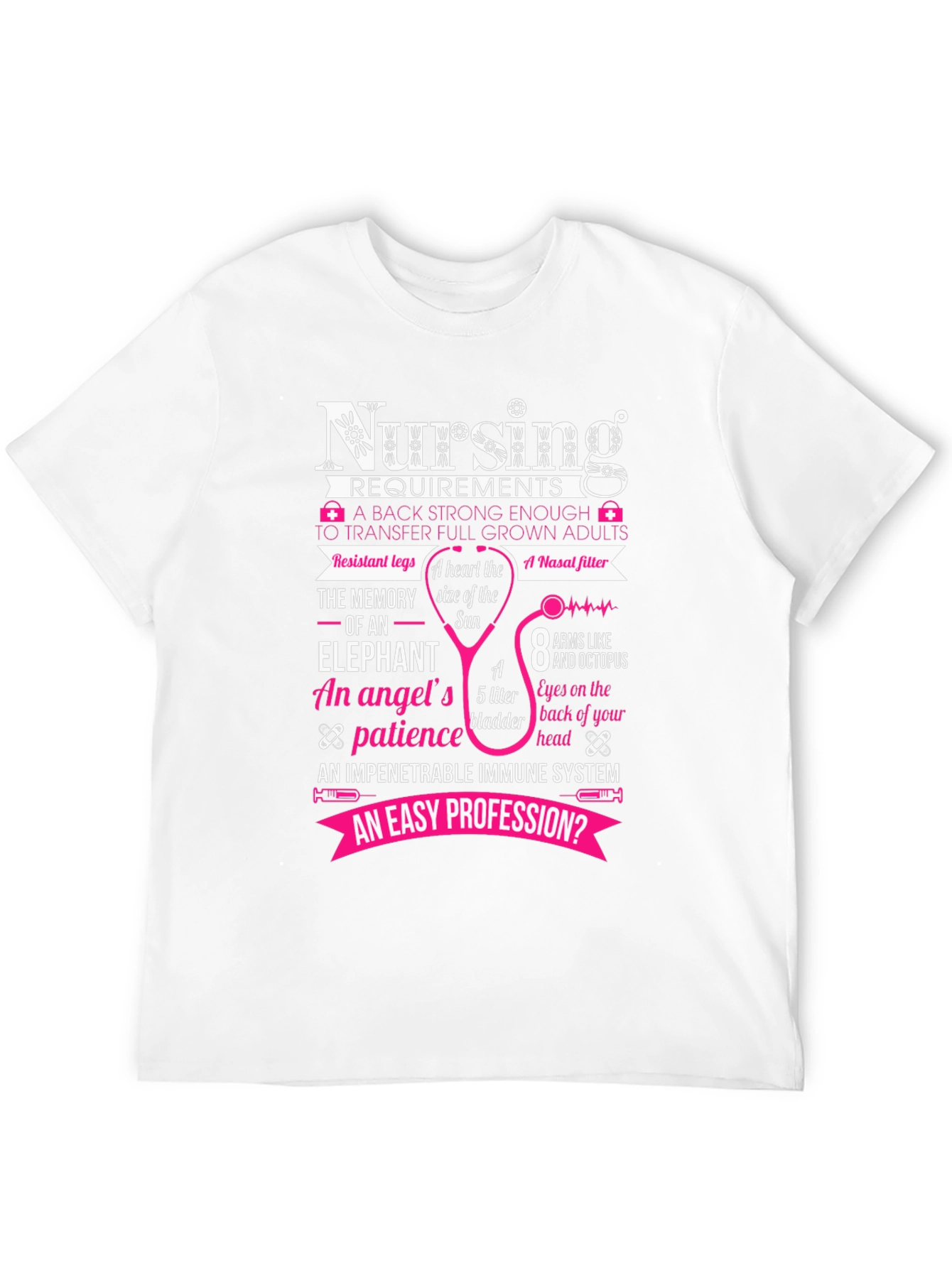 Black Nursing Requirements Black T-Shirt view 12