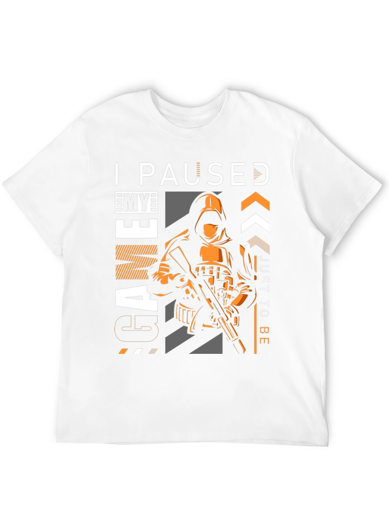 Black I Paused My Game T-Shirt view 12