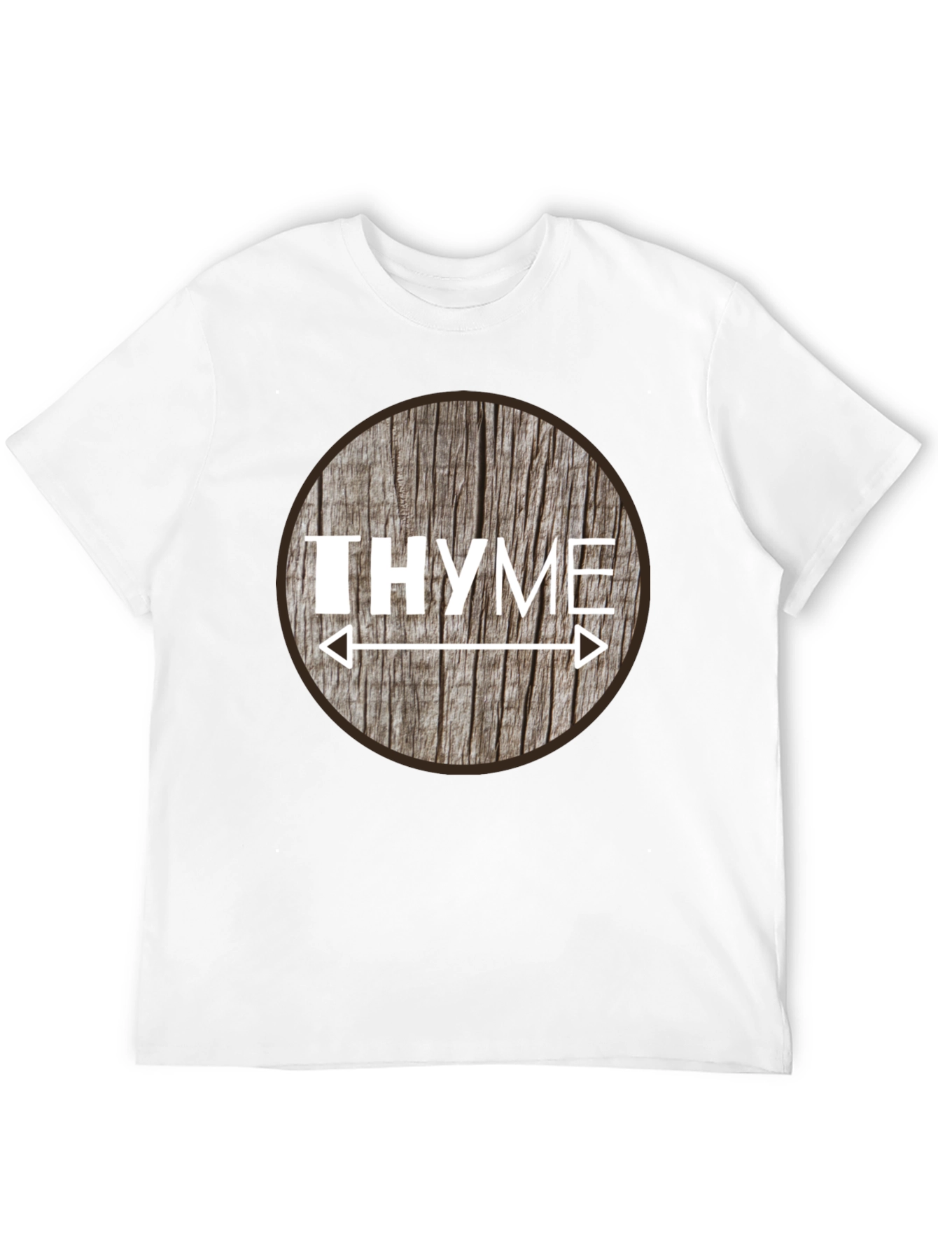 Black Funny Thyme Herb Pun T-Shirt view 12