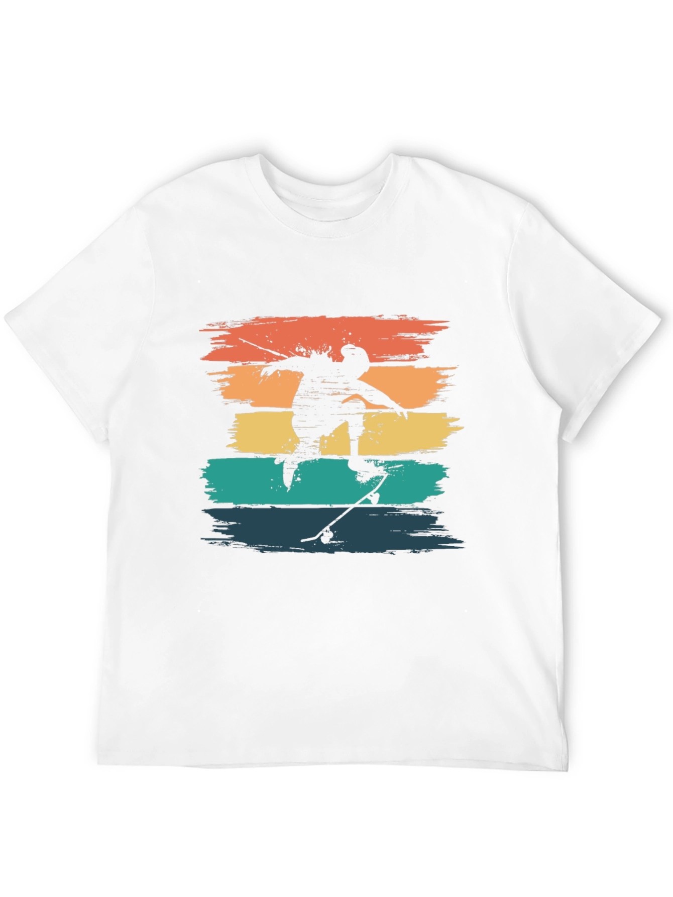 Black Retro Skateboarder Tee - Vintage Style T-Shirt view 12