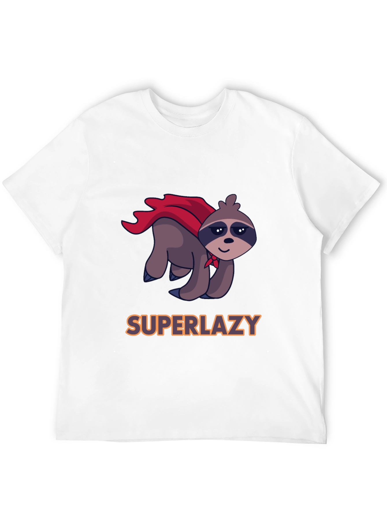 Black Superlazy Sloth Hero Graphic Tee view 12