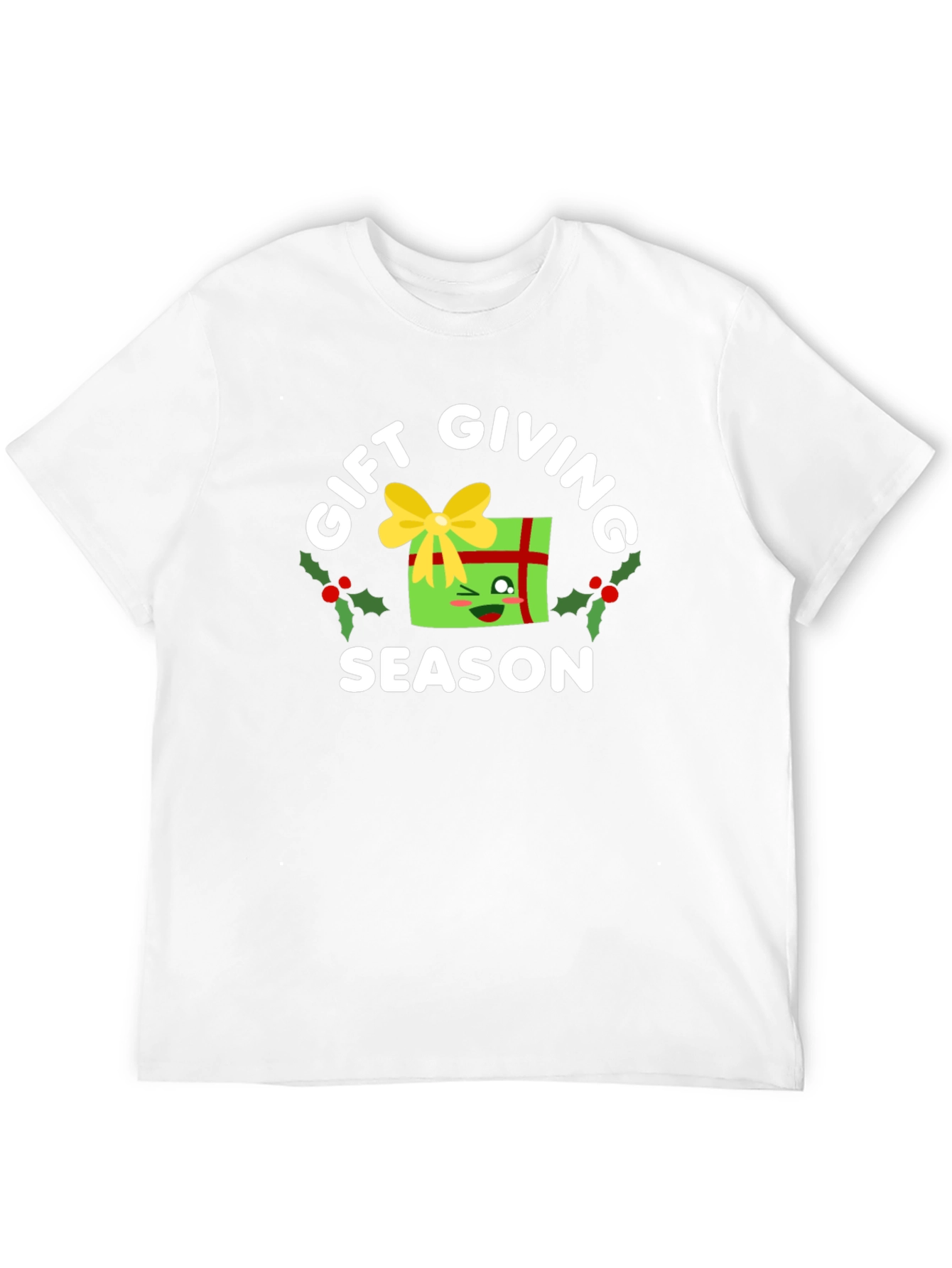 Black Gift Giving Season Holiday Graphic Tee view 12
