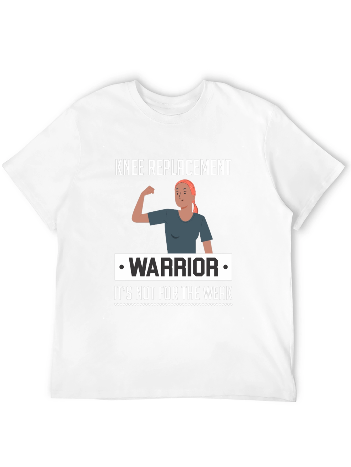 Black Knee Replacement Warrior T-Shirt - It's Not for The Weak view 12