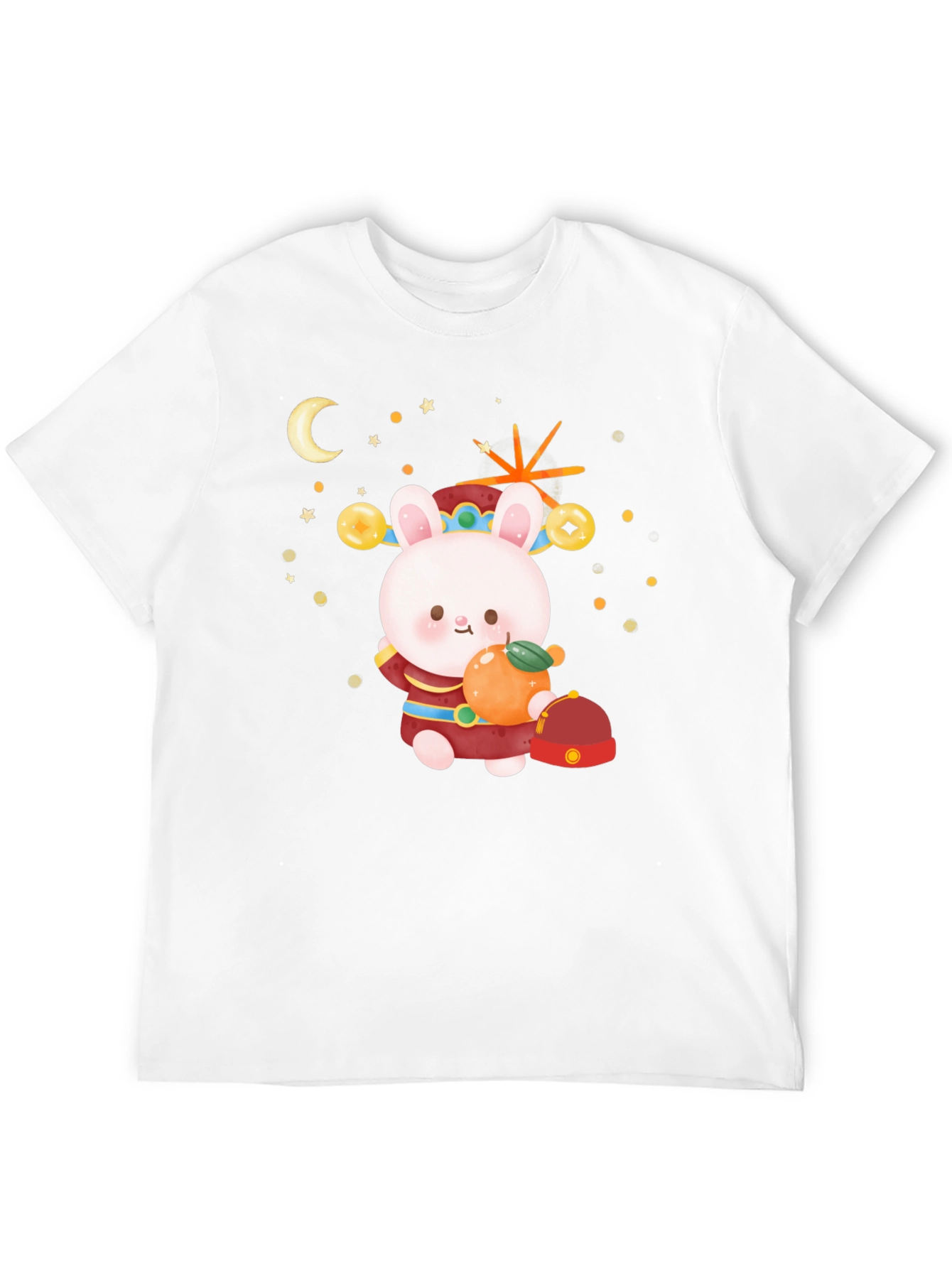 Black Lunar New Year Rabbit Graphic Tee view 12