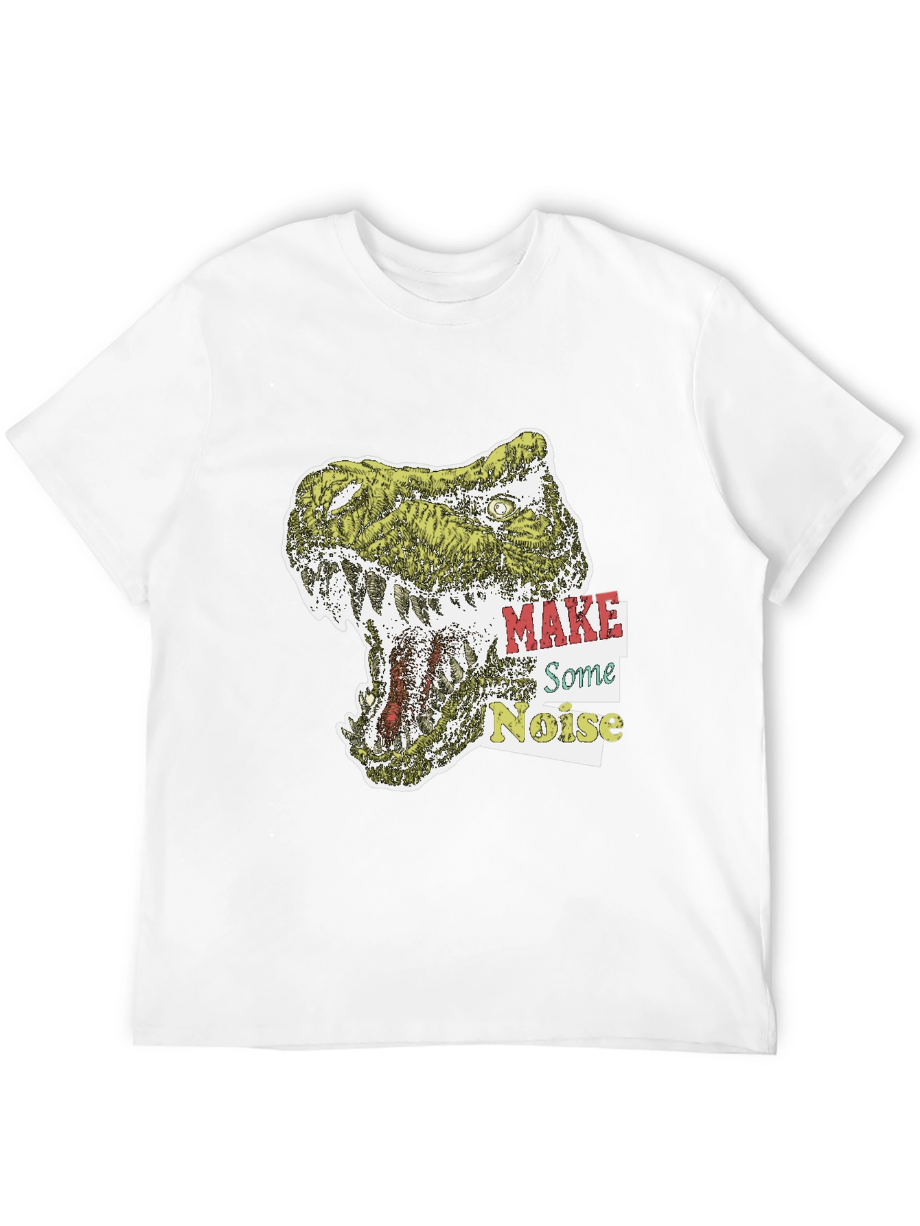 Black Dino Roar Graphic Tee - Make Some Noise T-Shirt view 12