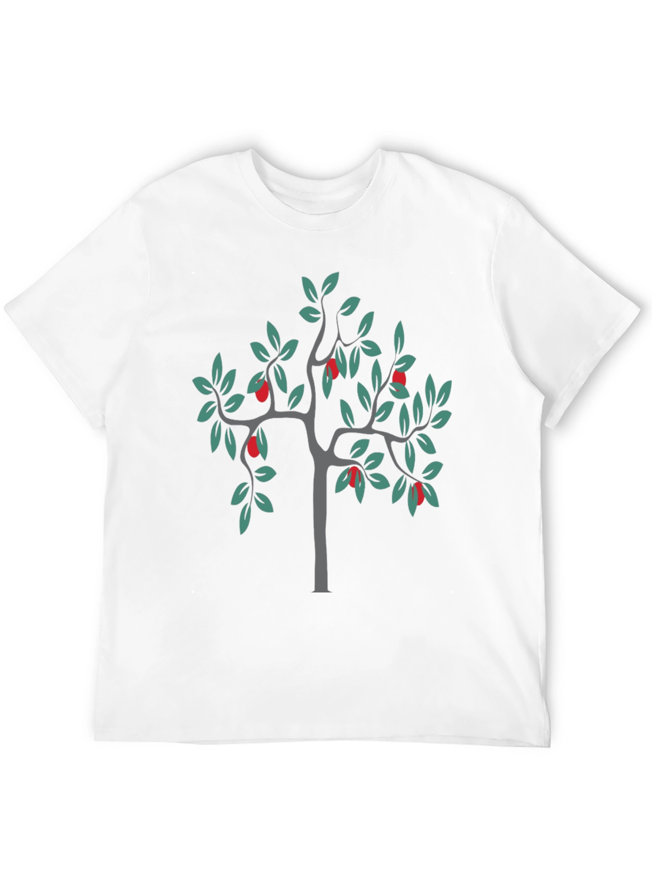 Black Stylish Black Tree Graphic Tee view 12