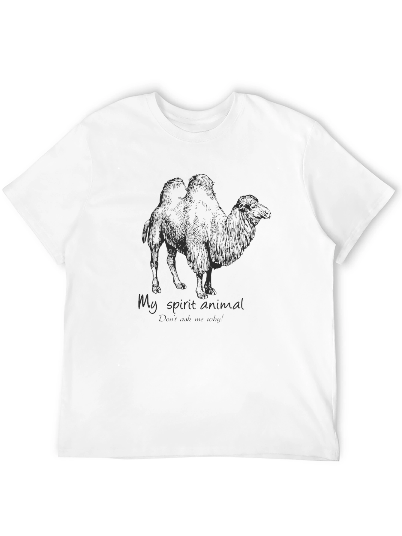 Black Camel Spirit Animal Graphic T-Shirt view 12