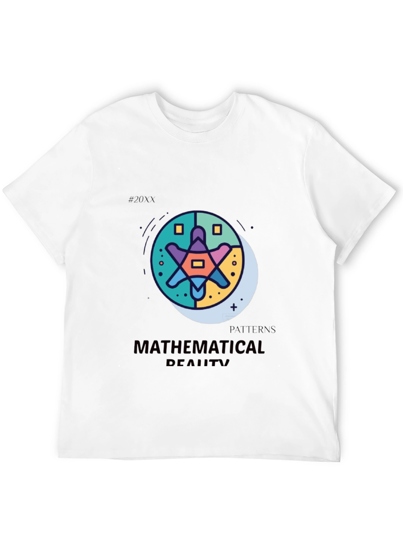 Black Mathematical Reality Graphic T-Shirt view 12